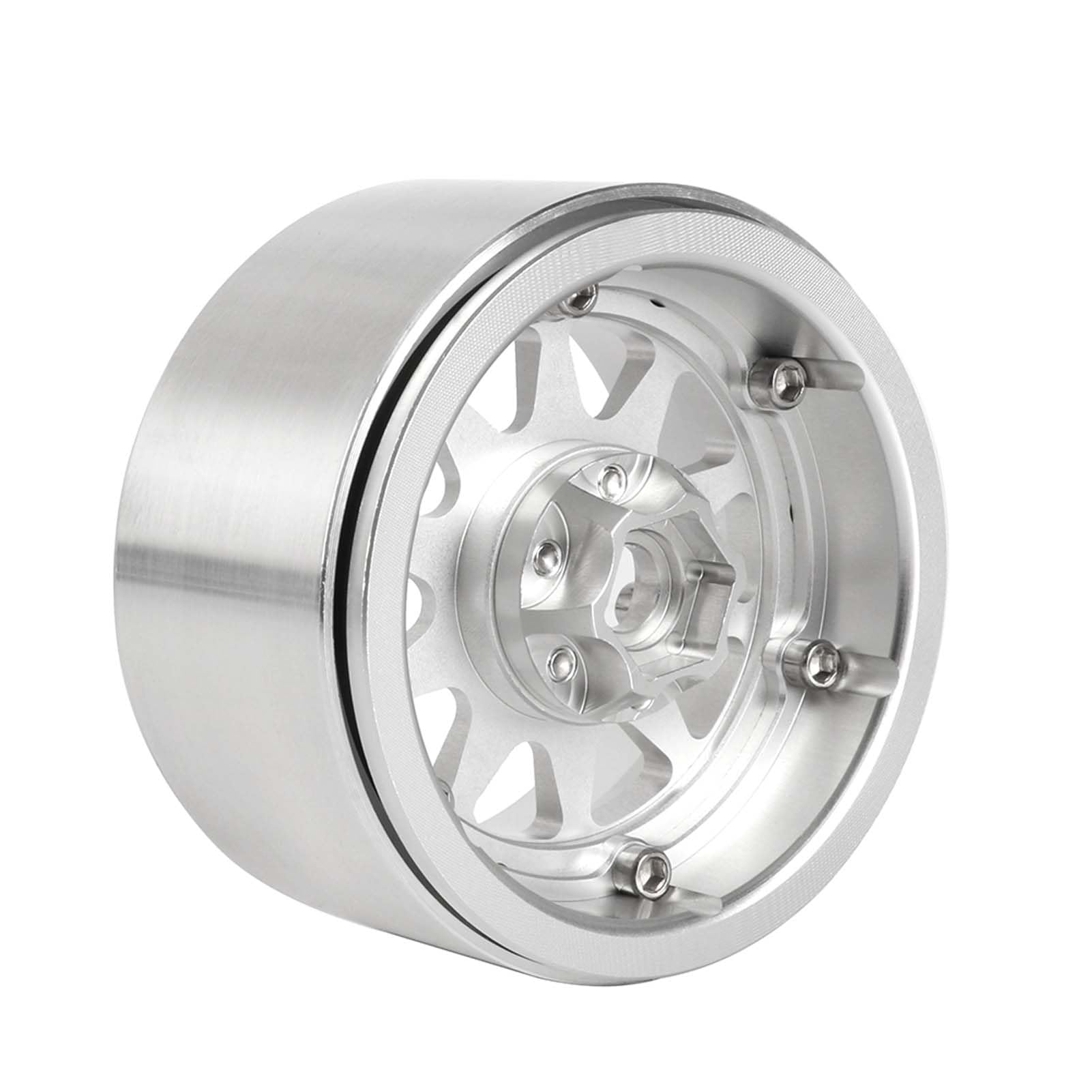 Juego De 4 Llantas Beadlock De Aluminio Para Coches RC 1/10 – Offset Negativo De 10 Mm Para Mayor Estabilidad, Compatibles Con SCX10 Y TRX4