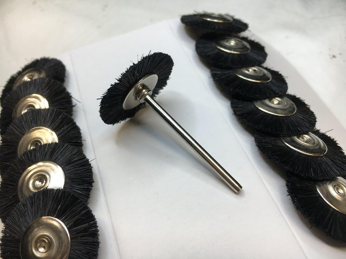 Replacement Part for 1” Mounted Bristle Stiff Brush Set of 12 DIY Clock Assembly Kit – Build Repair with Durable Parts and Precision Tools