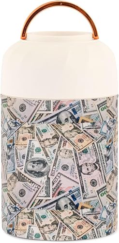 Miniatura 2 de Dollars Food Jar with Spoon Stainless Steel Vacuum Insulated Food Container 17 oz Food Thermos for Adults