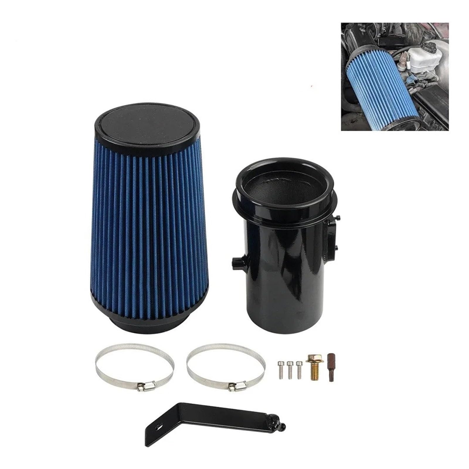 Tubo Entrada Aire Motor Kit Admisión Aire Frío Aluminio Para Ford Para F-250 Para F-350 Para F-450 2008-2010 64 L Filtro Aire Powerstroke Diesel