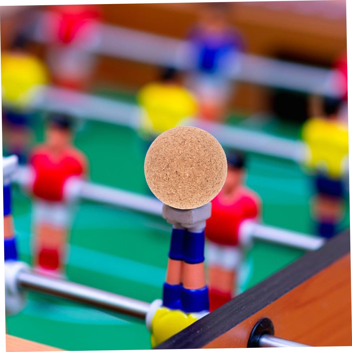 Alasum 25piezas Balones De Foosball De Madera De Corcho para Mesa Accesorios De Futbolín y Portátiles