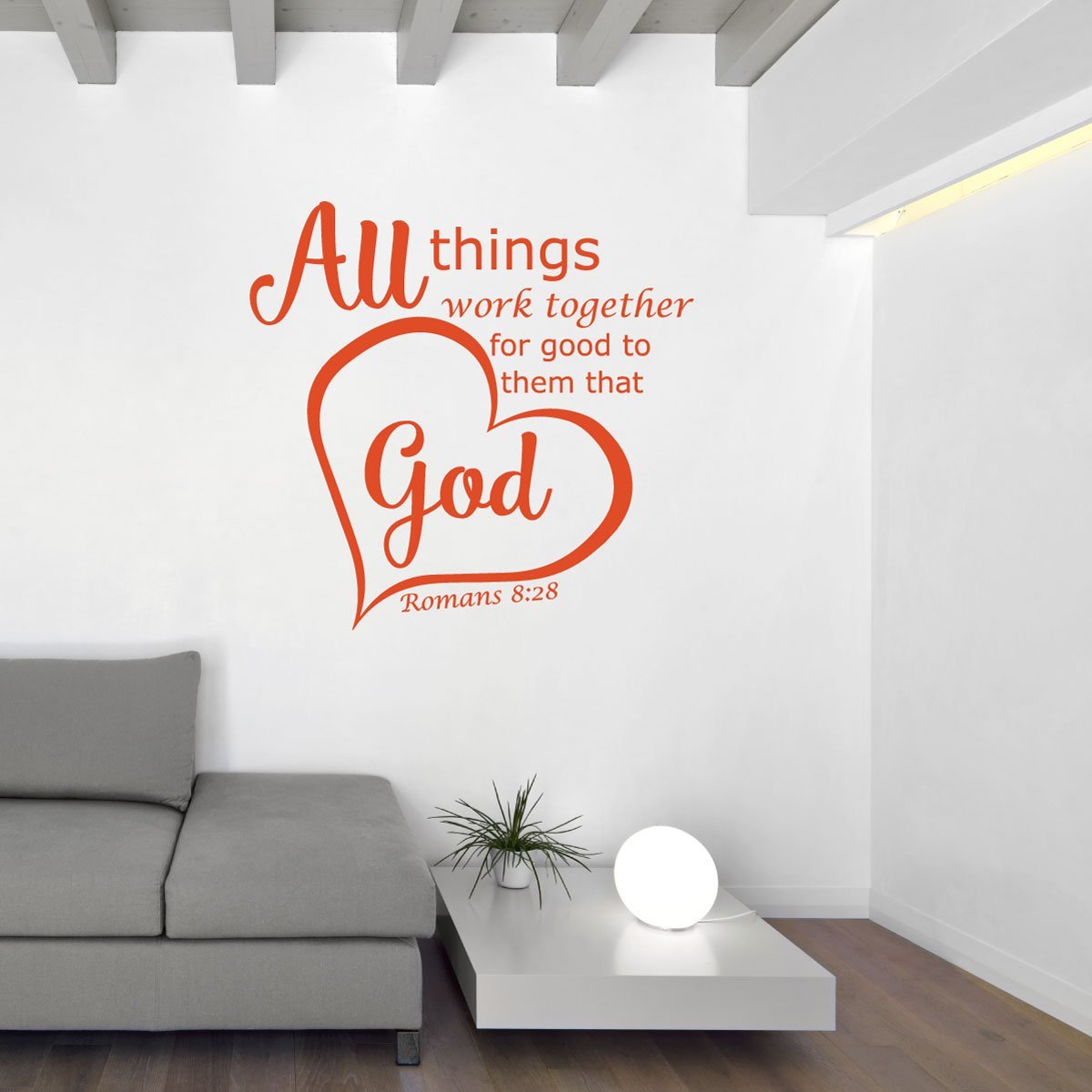 Christian Decor Bible Verse Wall Decals Romans 828