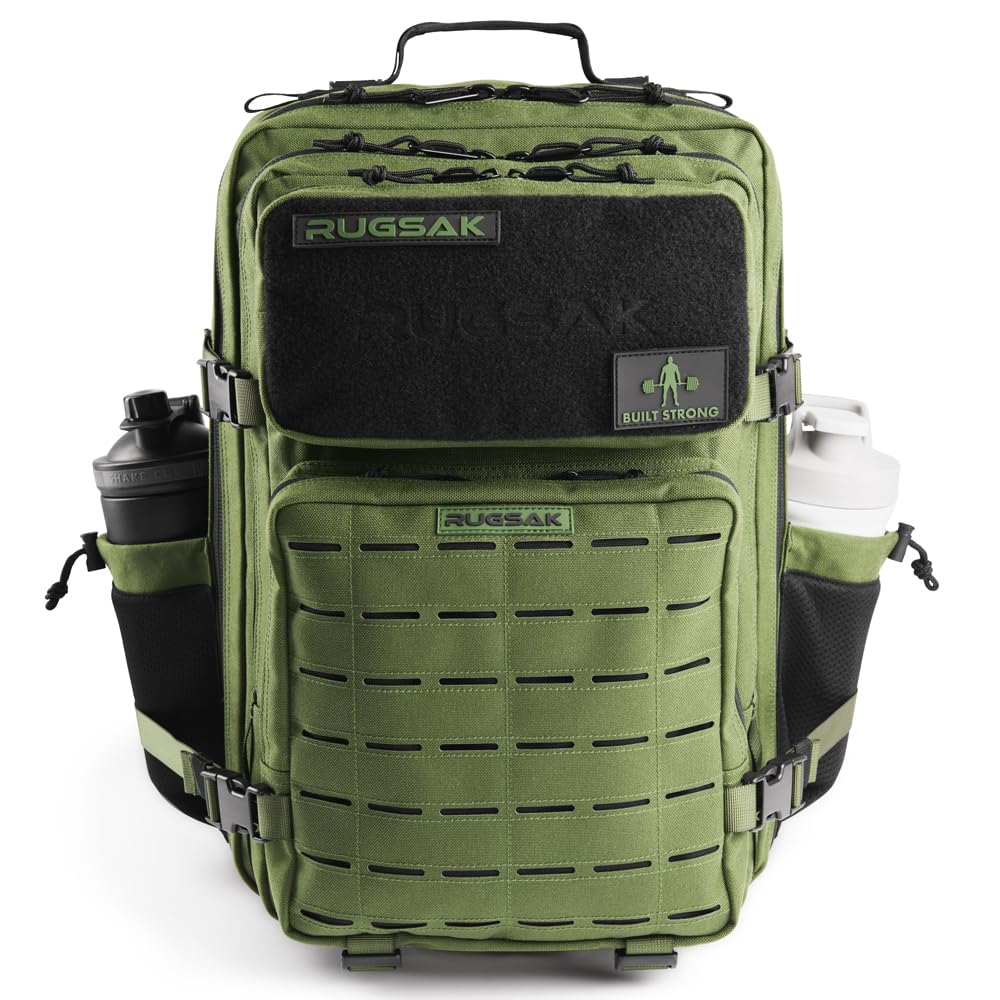 RUGSAK® ALPHA | Sac à dos tactique [15-48L] étanche & EXTREME robuste | Sac à dos militaire | pour le travail en plein air la randonnée le camping et le fitness | Sac à dos de voyage hommes & femmes