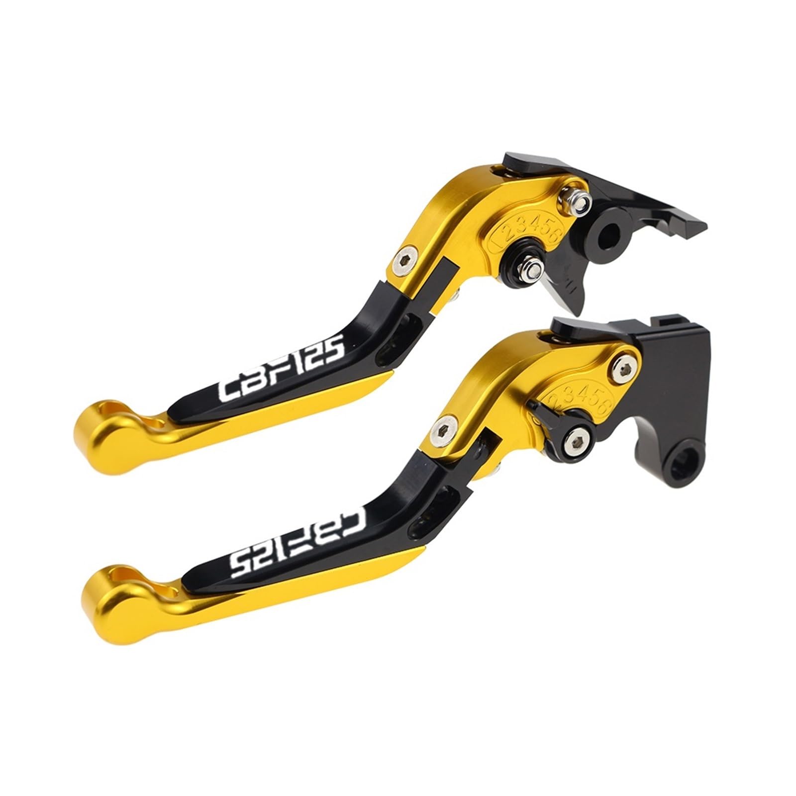 JGHFDWS Motorcycle Brake Clutch Lever Set for CBF125 2008-2022 Motorcycle Folding Extendable Brake Clutch Levers