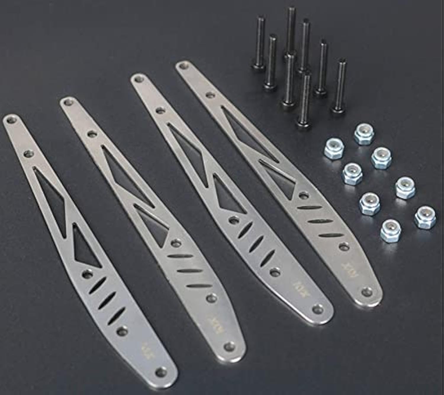 KYX Racing Stainless Steel Rear Arm Linkage Guard Link Reinforce Plate Upgrades Accessories for RC Crawler Car Axial RBX10 RYFT