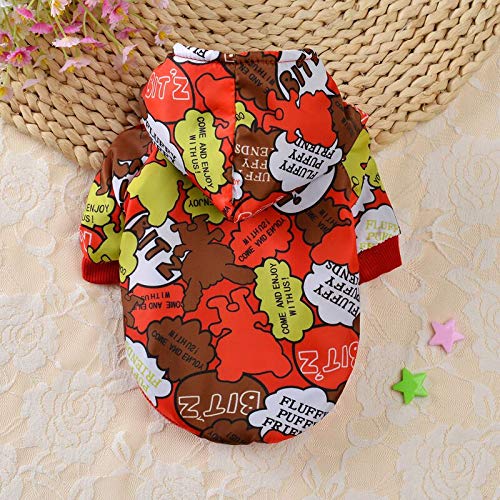 Pet Dog Coat, Autumn Winter Adorable Puppy Clothes Small Dogs Hoodie Sweatshirts Warm Doggie Jacket Chihuahua Coat Clothing Cat Custume Cold Winter Hooded Sweatshirt Velvet Apparel