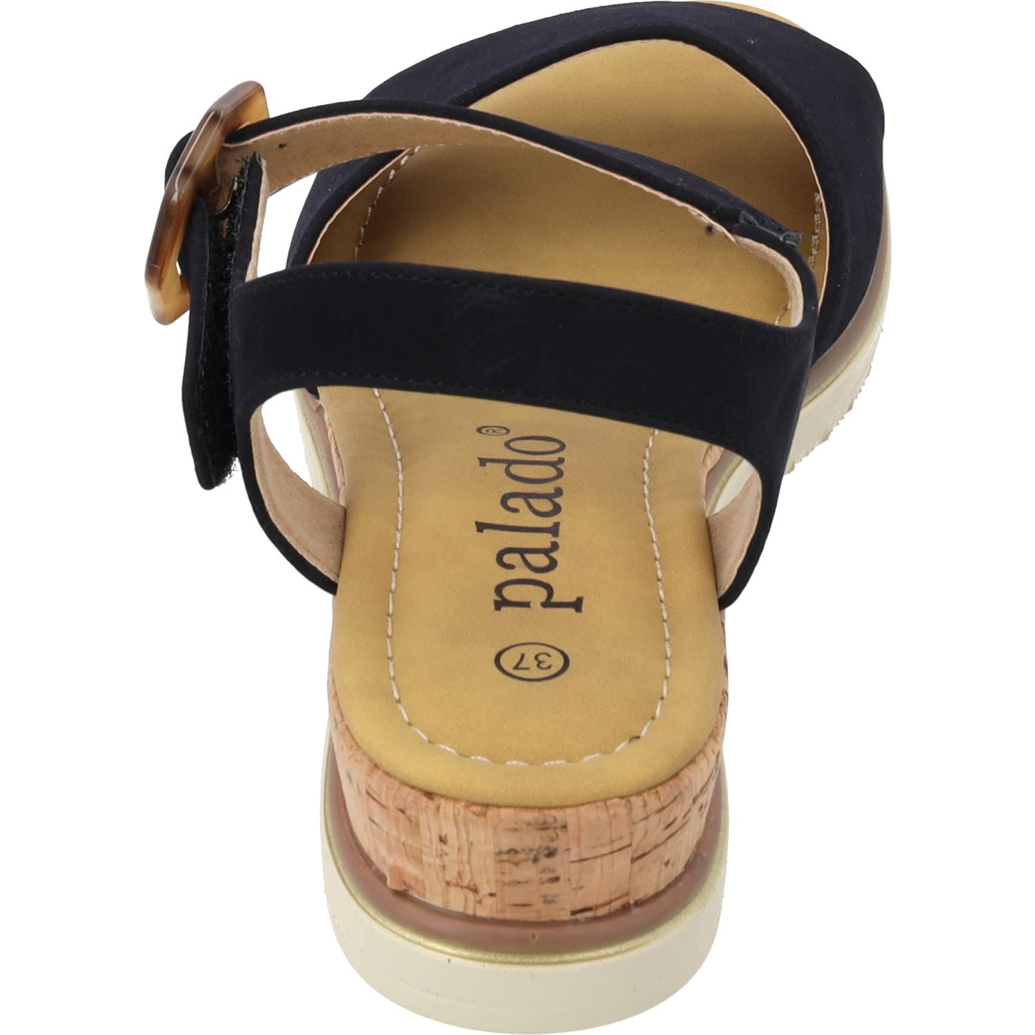 Palado Damen Sandaletten Impures - modische Sandalen - elegante Sommerschuhe mit Keilabsatz - bequeme Schuhe mit verstellbarem Riemen