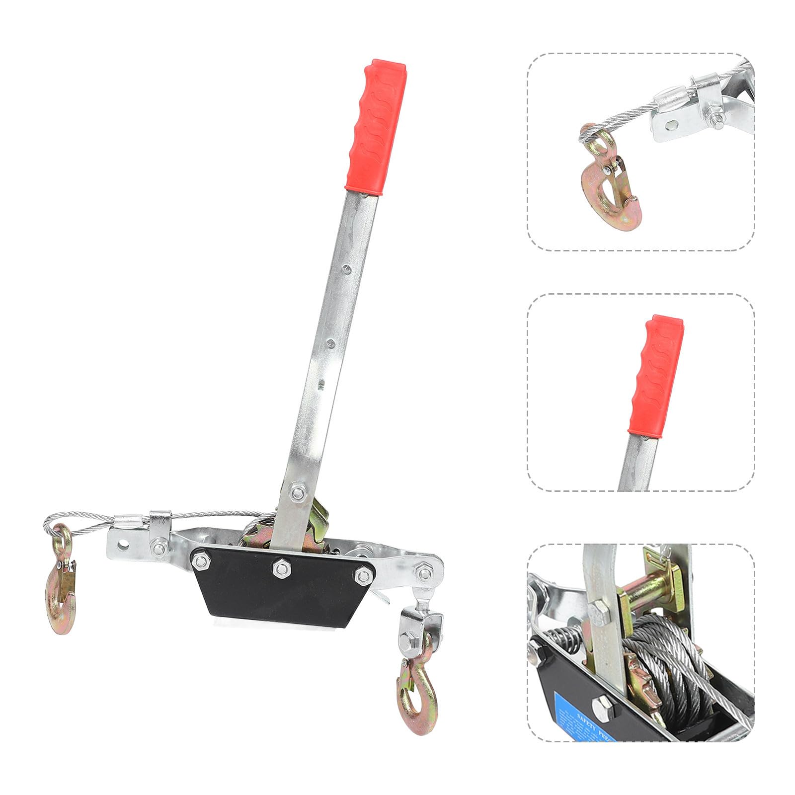 Tenditore Cavo Auto in Acciaio Alto Tenore, Rosso, 1 Ton | Lunghezza Regolabile, Trasporto Merci e Tensione Cestelli, Utensile Versatile per Trazione Fili