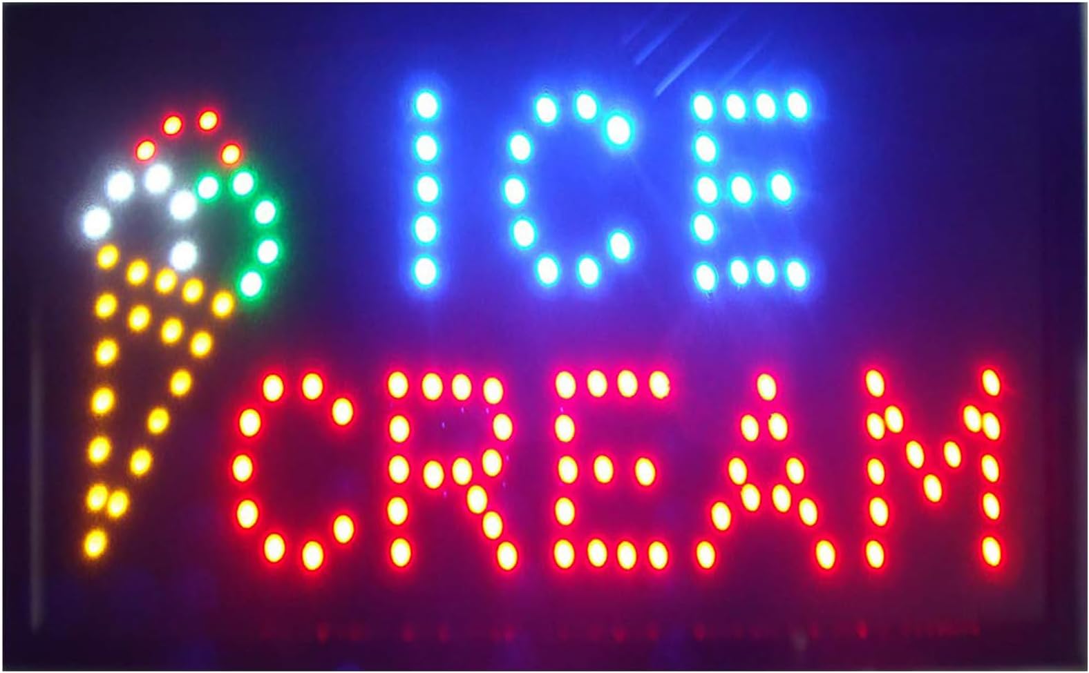 Led Ice Cream Sign for Business - Neon Ice Cream Open Signs, Ice Cream Led Neon Signs, Window Sign, Business Sign, Store Sign, Great for Ice Cream Store, Bar, Coffee Shop, Restaurant