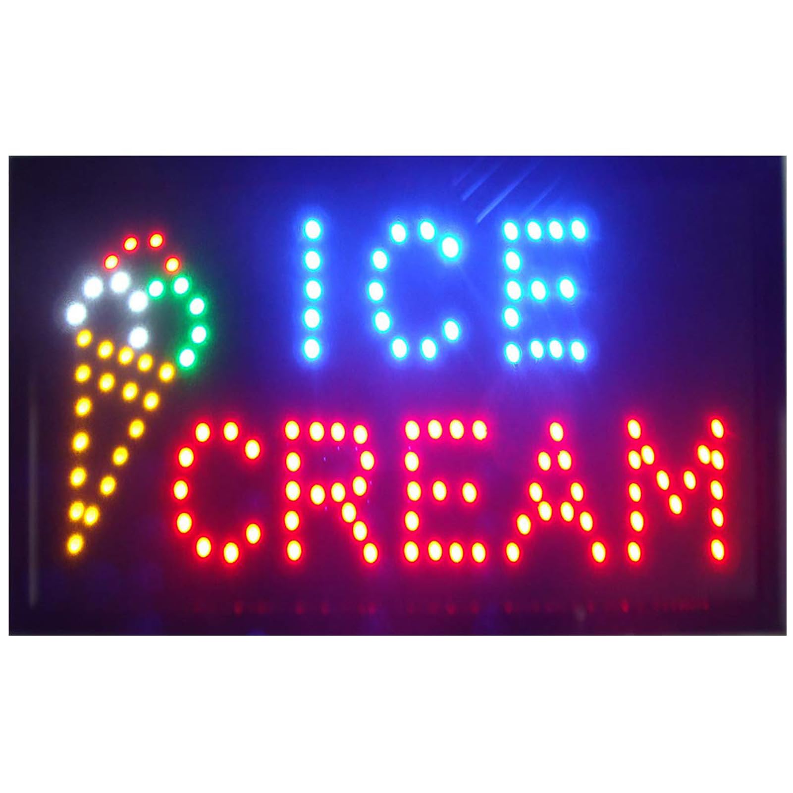 Led Ice Cream Sign for Business - Neon Ice Cream Open Signs, Ice Cream Led Neon Signs, Window Sign, Business Sign, Store Sign, Great for Ice Cream Store, Bar, Coffee Shop, Restaurant