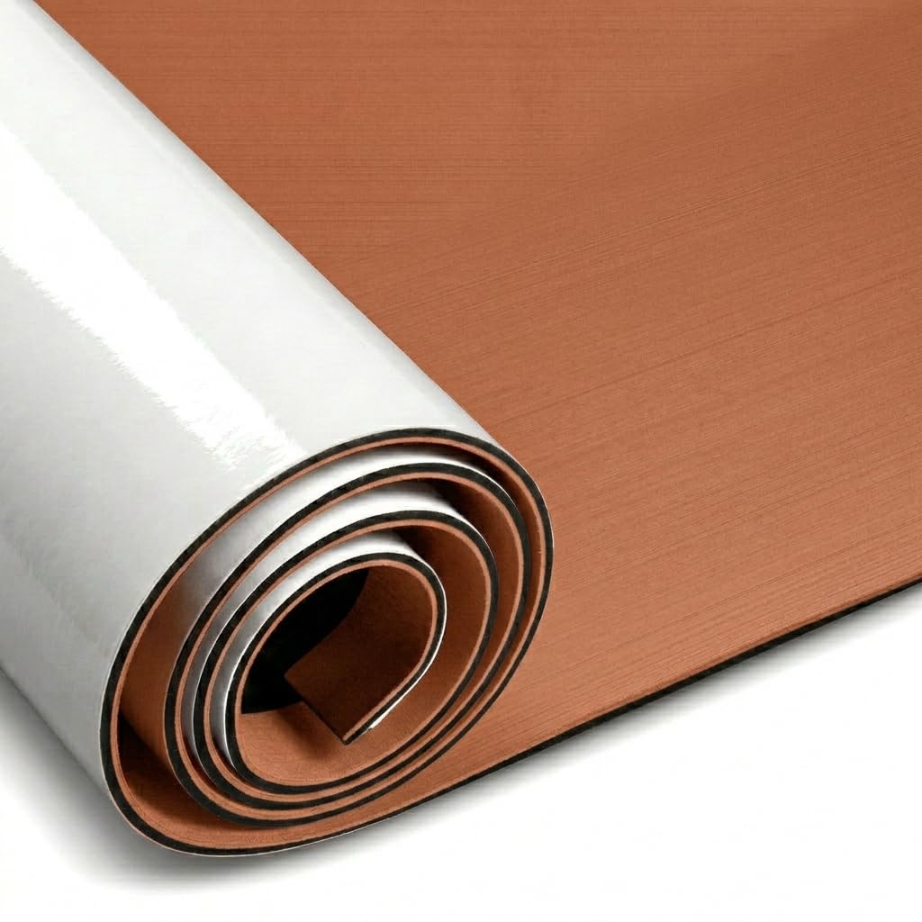 Fullfire Boat Flooring Eva Foam Decking Sheet, Brushed Marine Boat Deck Flooring with Self-Adhesive for Pontoon Bass Jon Boat Motorboat RV Yacht Kayak