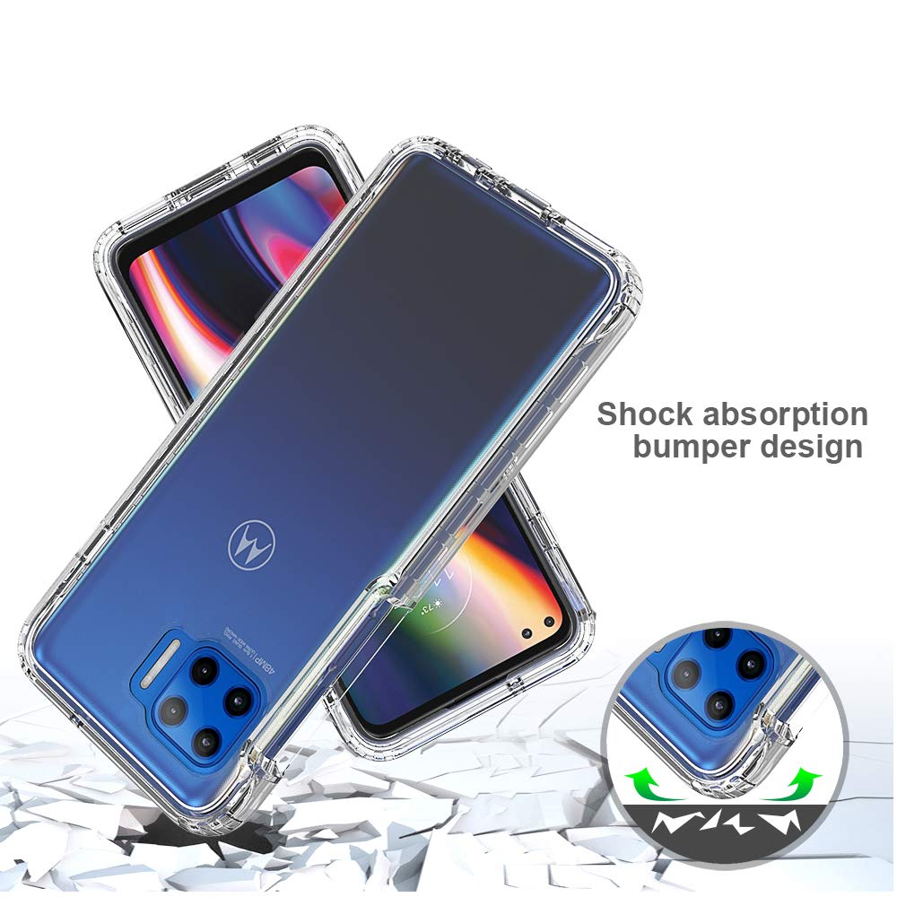 Per Motorola Moto G54 5G Custodia Trasparente Silicone Gradiente Telefono