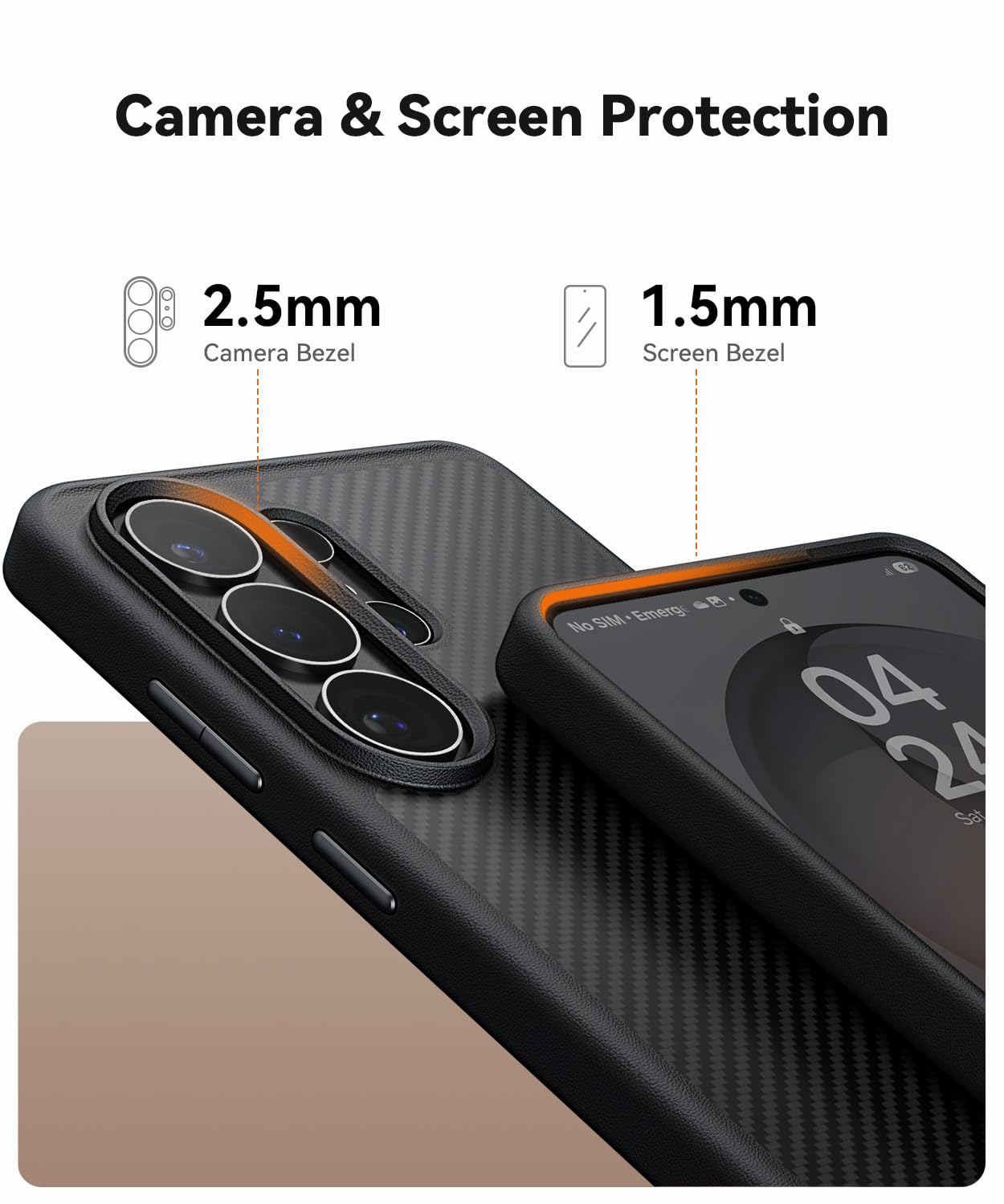 JUESHITUO für Samsung Galaxy S26 Ultra Hülle für MagSafe [600D Aramidfaser] [Militärschutz & Magnetkraft] [mit 1 Stück Schutzfolie] Stoßfeste Kratzfeste Handyhülle Case Schwarz