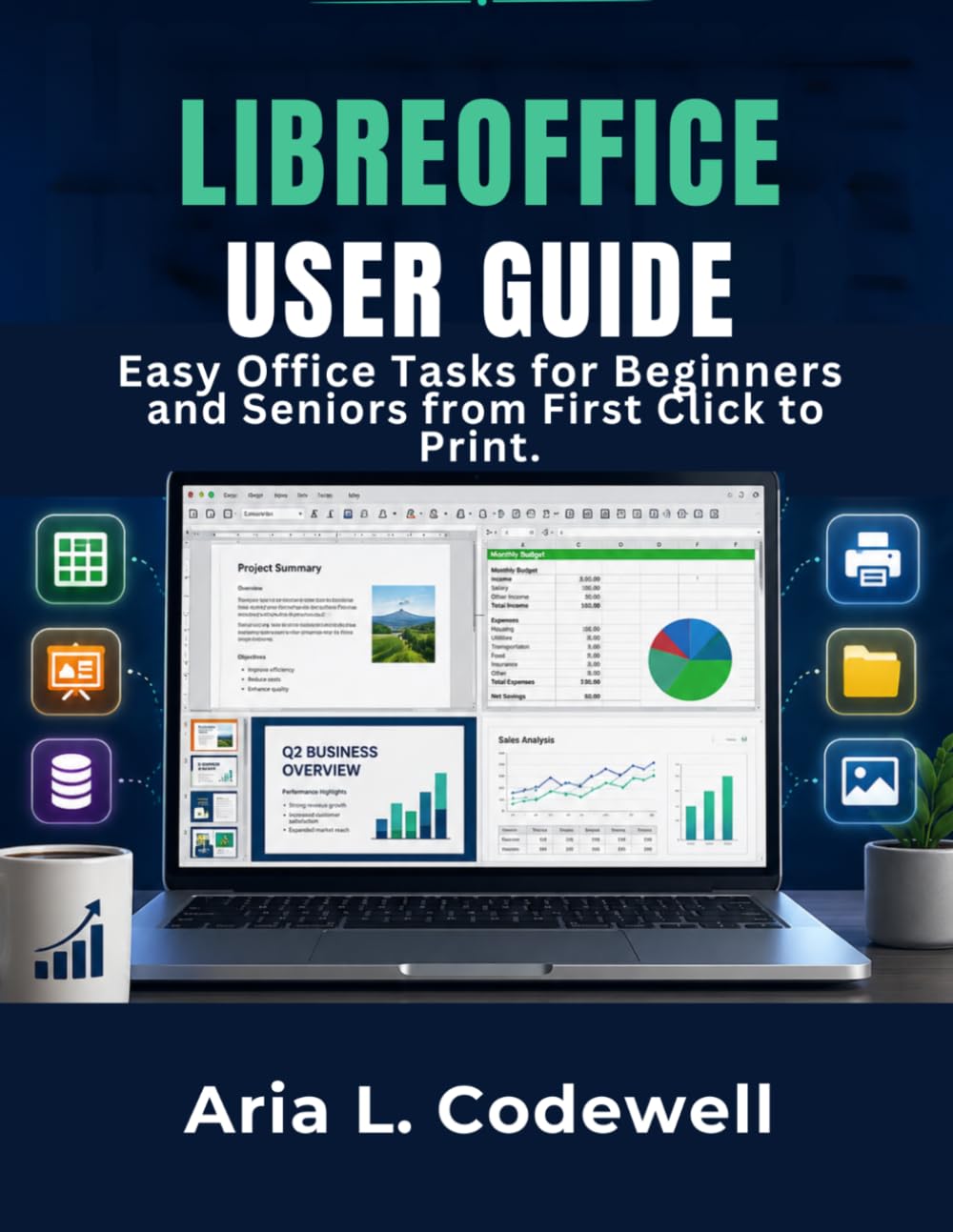 Libreoffice User Guide: Easy Office Tasks for Beginners and Seniors from First Click to Print.