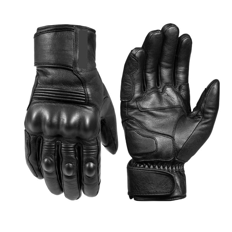 Winddichte Fahrradhandschuhe Touchscreen Reiten MTB Fahrradhandschuhe Thermische warme Motorrad Winter Fahrrad Motorradhandschuhe ( Color : Black , Size : M )