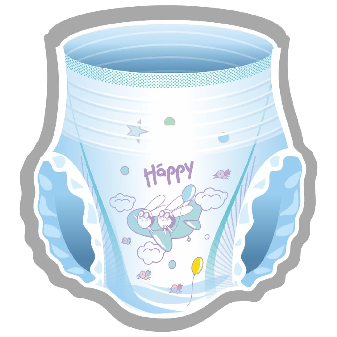 bella baby Happy Pants Gr.6 Junior Extra 16+ kg, 4er Pack (4 x 19 Stück): Höschenwindeln für Kinder, Ideal beim Töpfchentraining, frei von Chlor, Parfüm und Latex