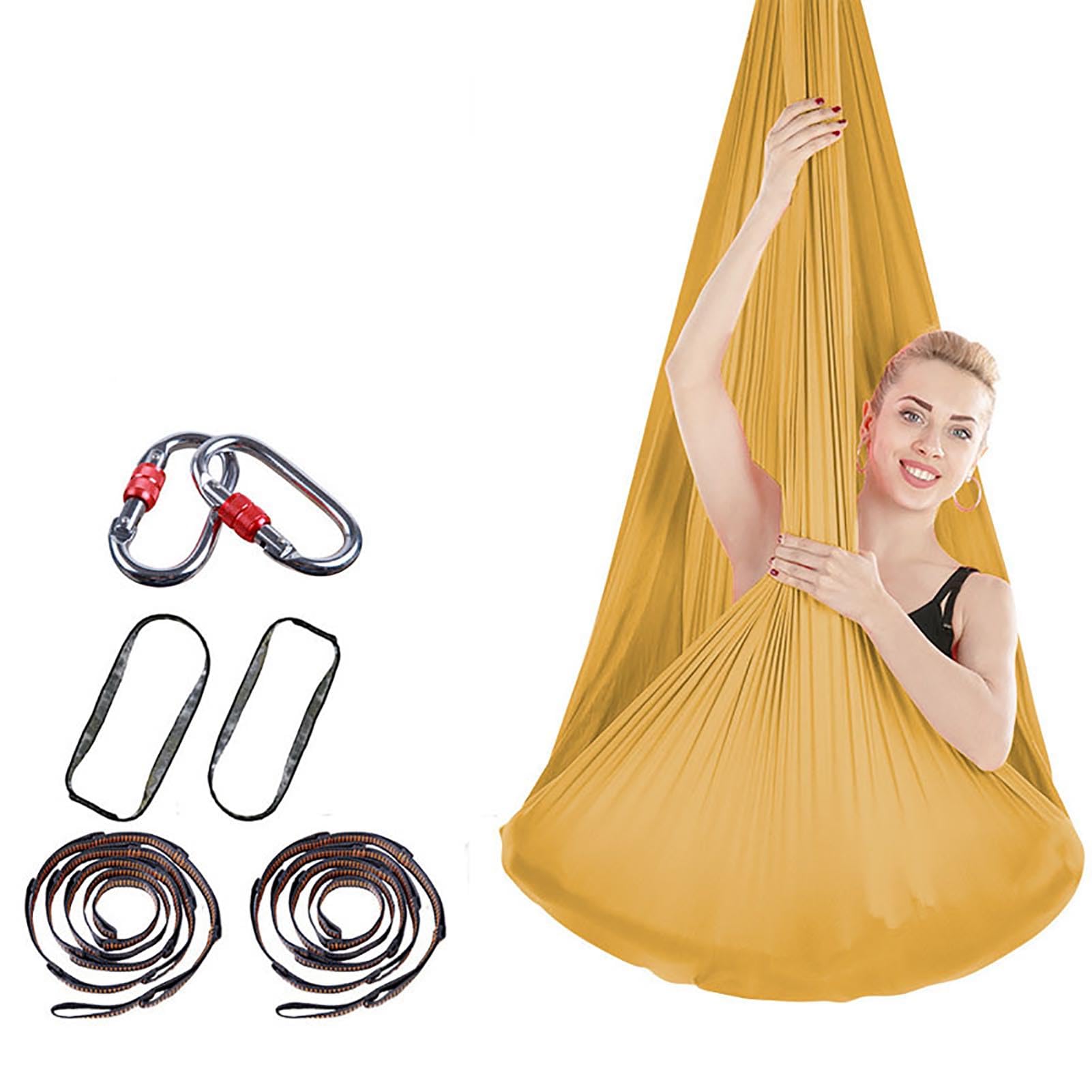 Aerial Yoga Tuch, Hochwertige Air-Akrobatik-Seide, Elastisches Yoga-HäNgemattentuch, Yoga-Handtuch HäNgematte Fitness, FüR Pilates-Gymnastik