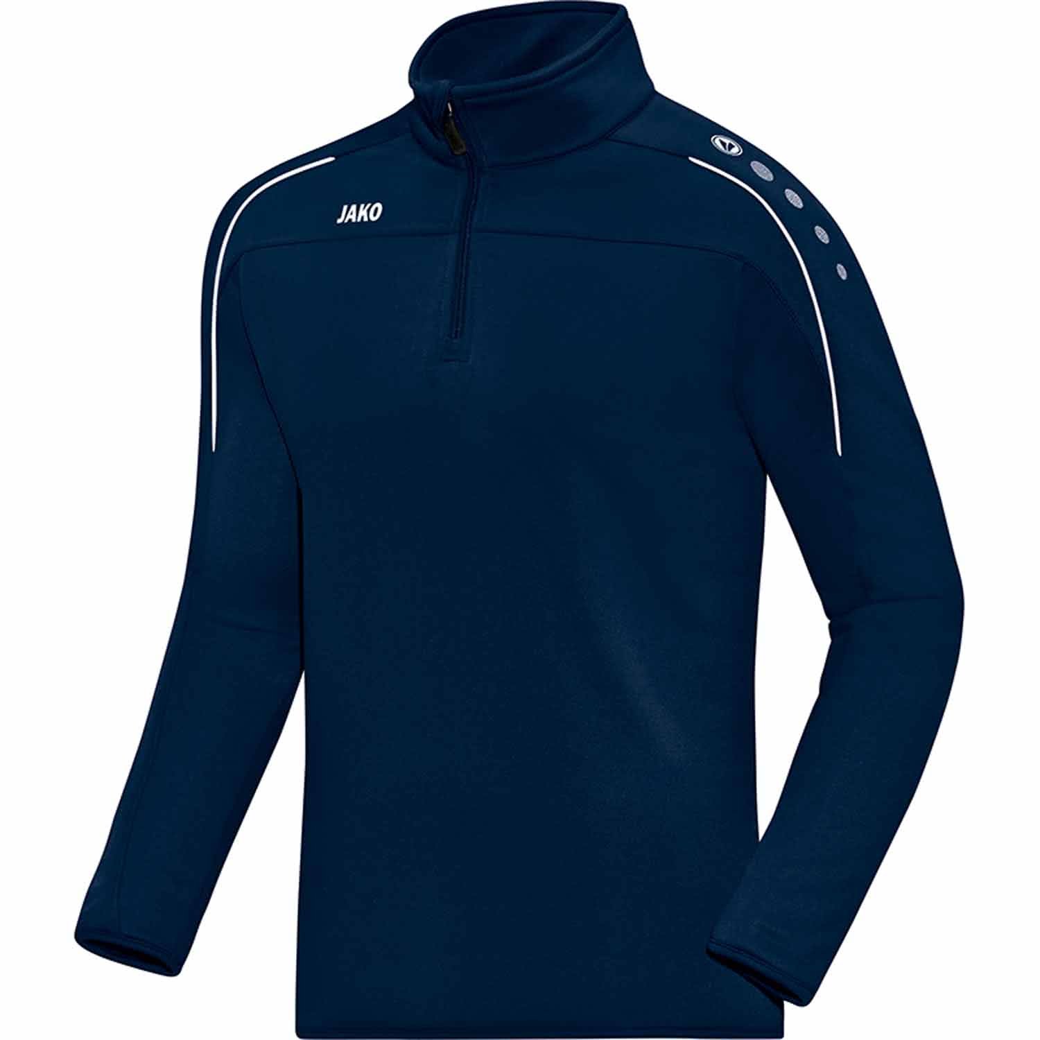 JAKO Classico 8650 Men's Training Zip Top 3XL Night Blue/Citro, mens, Ziptop Classico, 8650, navy, 140 (EU)
