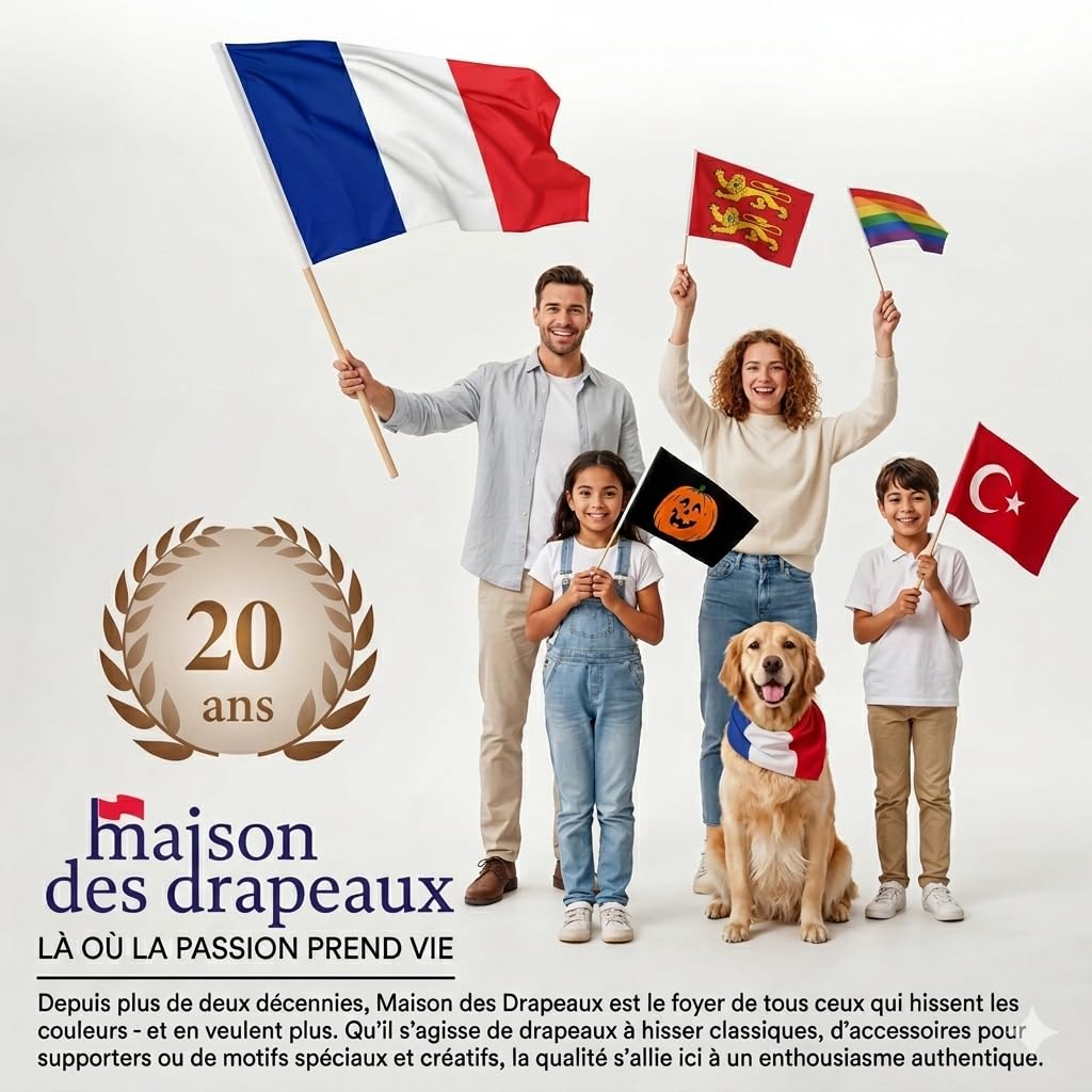 Drapeau Portugal XXL 150x250 cm avec autocollant et 3 œillets métalliques