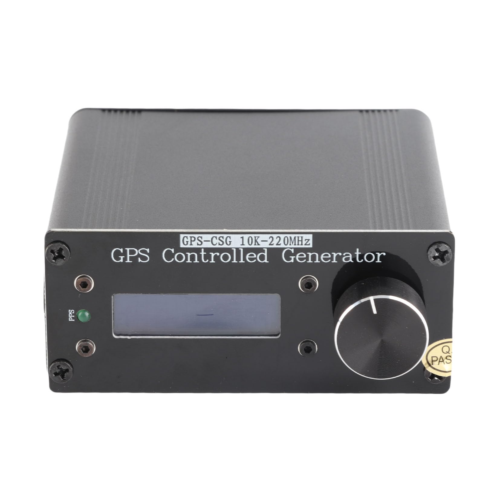 Jiawu Generador de Frecuencia, Precisión de 0,1 Hz Generador de Frecuencia Variable de 10 KHz a 220 MHz, VFO con Batería Incorporada de 1000 MAh Cable USB Antena GPS para Pruebas de Campo de