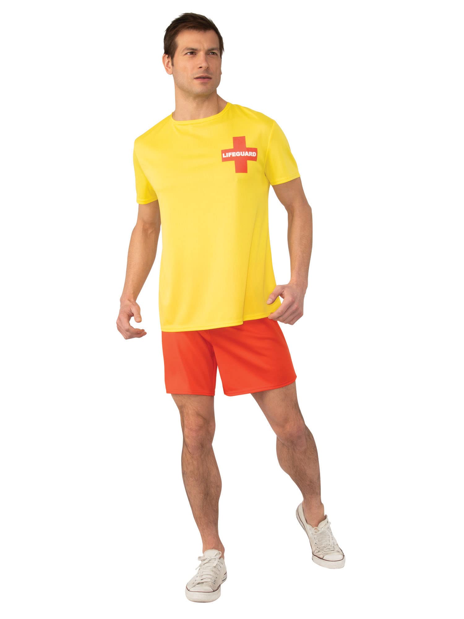 Bristol Novelty AF123XL Lifeguard Extra Large Costume, Men, Yellow, Red, XL Halloween