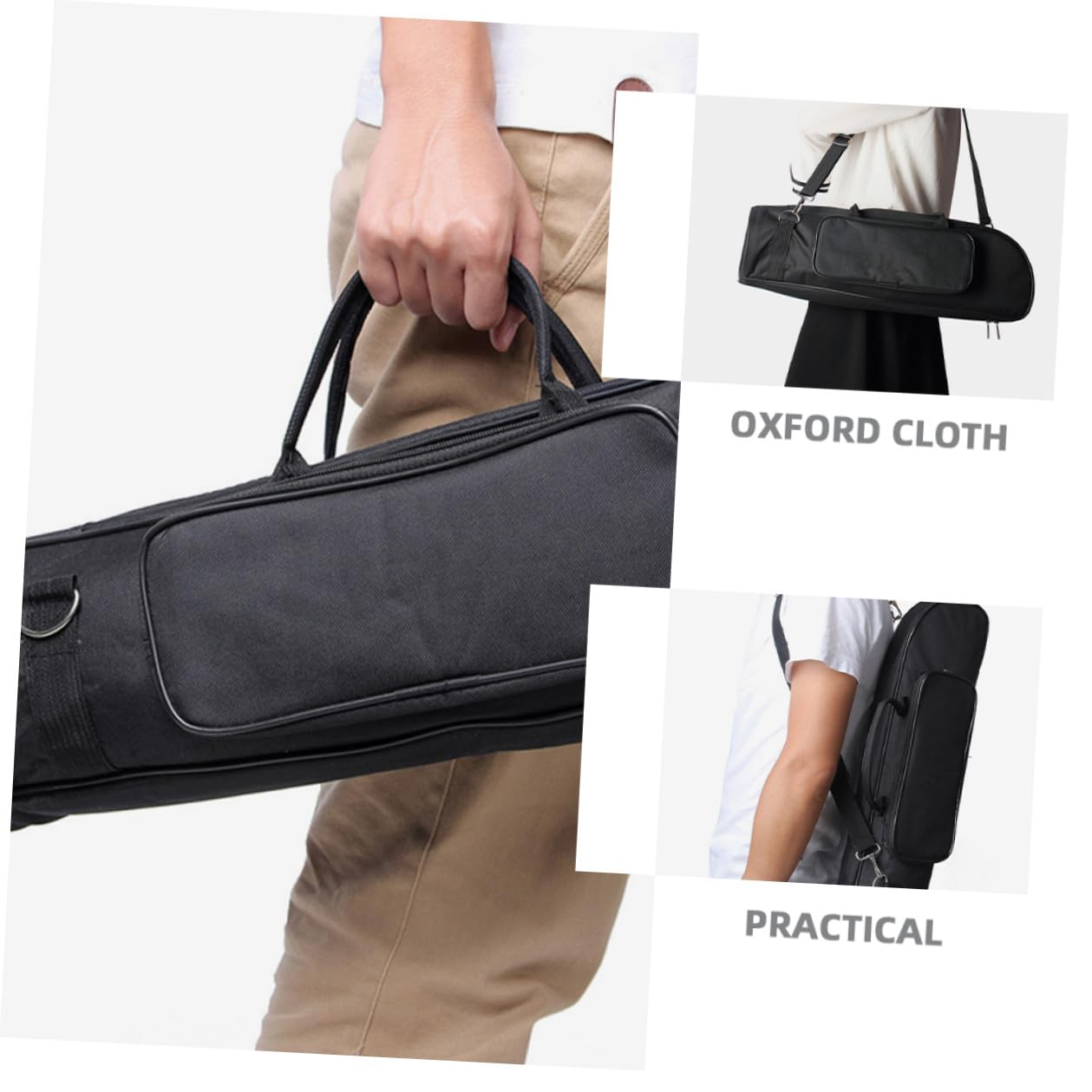 Funda Para Trompeta Pequeña, Bolso De Mano Tela Oxford Acolchada, Estuche Resistente Al Desgaste Para Músicos Jóvenes, Correa De Hombro y Compartimentos De Almacenamiento