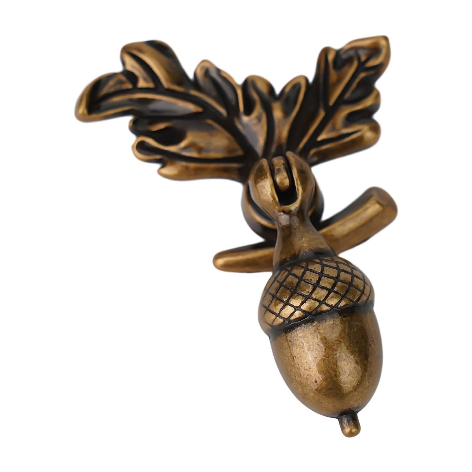HUWOYG 3pc Knob Classical Acorn Bronze Zinc Alloy Handle for Cupboards