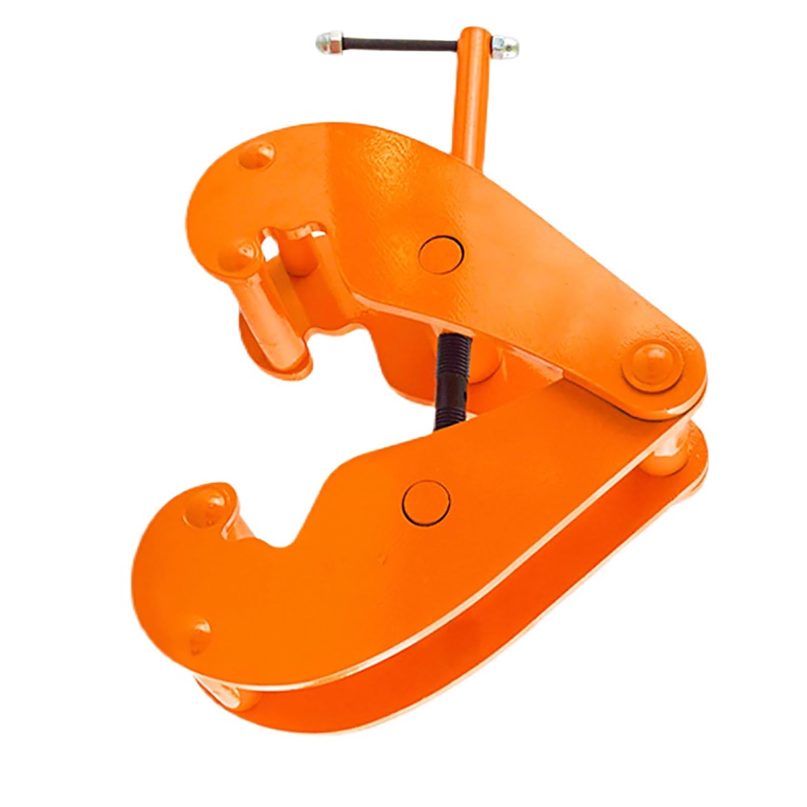 1/2/3/5/10 Ton Heavy Duty I-Beam Clamp Opening Range Adjustable, Thicken Lifting Tongs Vertical Rail Beam Clamp, for Vertical Lifting and Handling of Beams(Size:1T/)