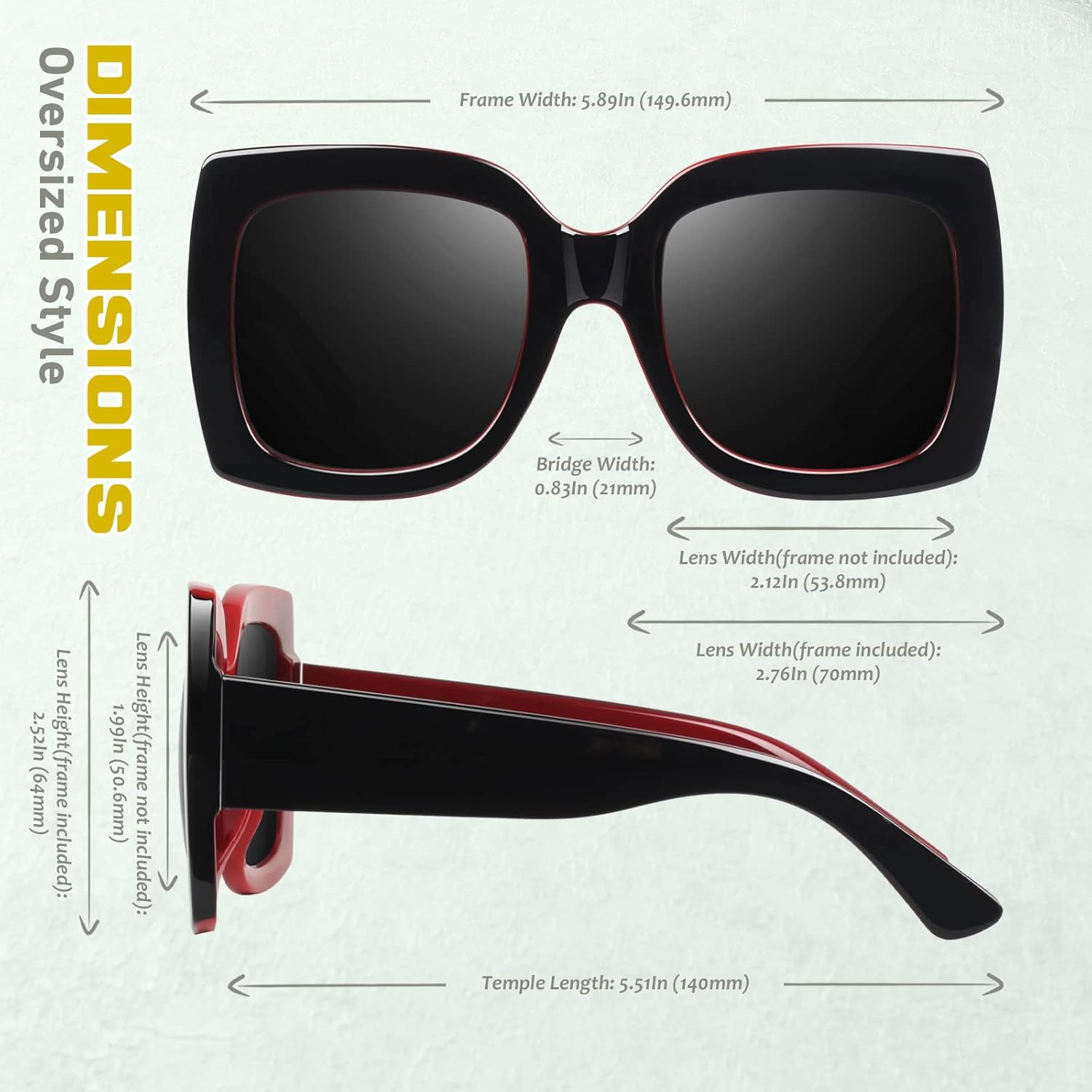 GQUEEN Óculos de sol femininos com armação quadrada grande, retrô, proteção UV400, S904 em promoção! Veja a oferta e mais achadinhos de Óculos de sol 7 Hoje é o melhor dia para comprar GQUEEN Óculos de sol femininos com armação quadrada grande, retrô, proteção UV400, S904 com aquele preço maroto! Promoção! Aproveite a oferta! 7