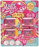 Mwah Perfectly Poutable Slider Lip Balm, Assorted Flavors (Pack of 4)