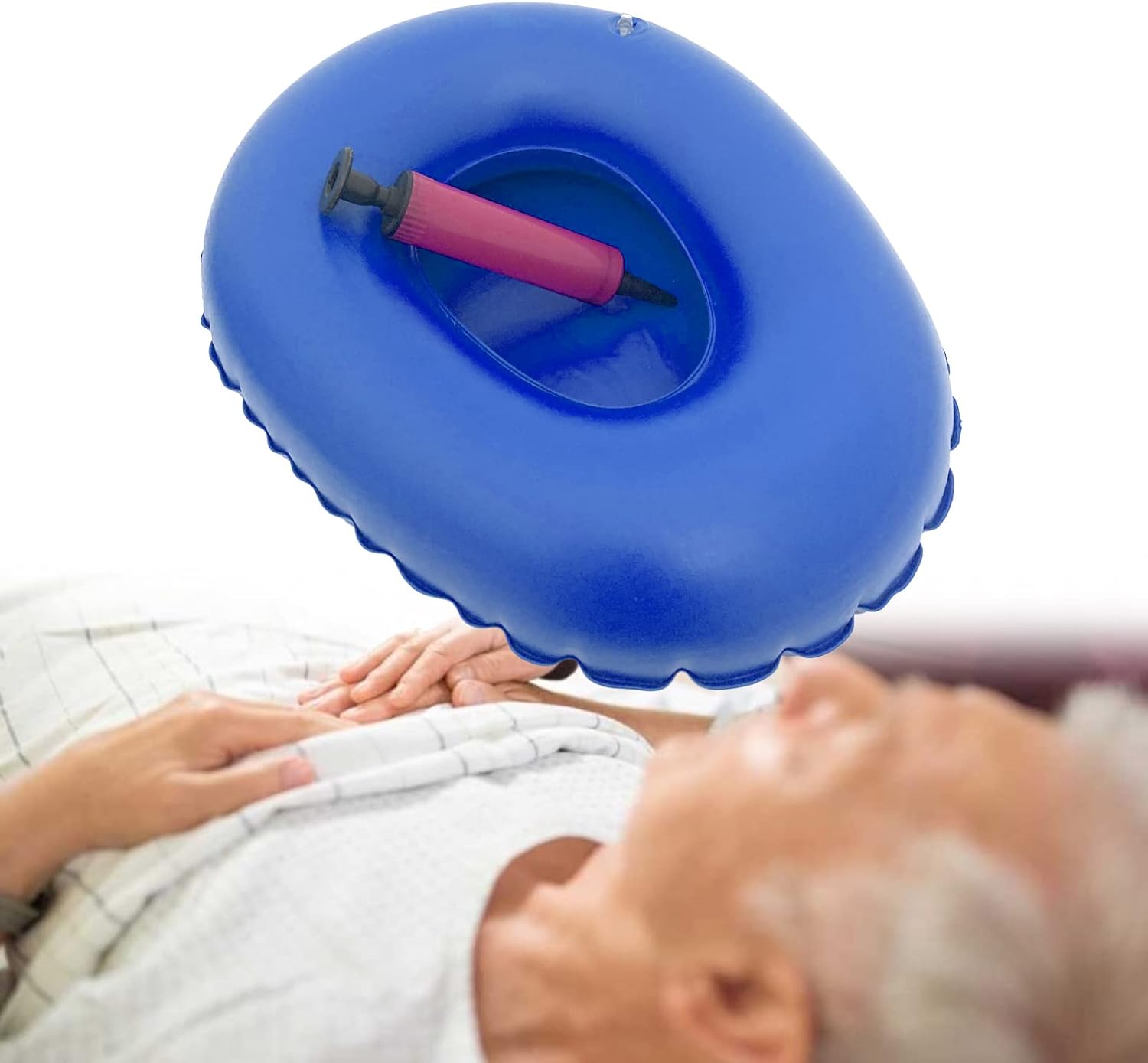 Buy Inflatable Bedpan Small Potty Bedside Toilet Nursing Urinals for