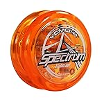 Yomega Spectrum - Light up Fireball Transaxle YoYo with LED Lights for Intermediate, Advanced and Pro Level String Trick Play + Extra 2 Strings & 3 Month Warranty (Orange)