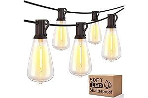 50FT 2200K LED Patio Lights for RV Accessories