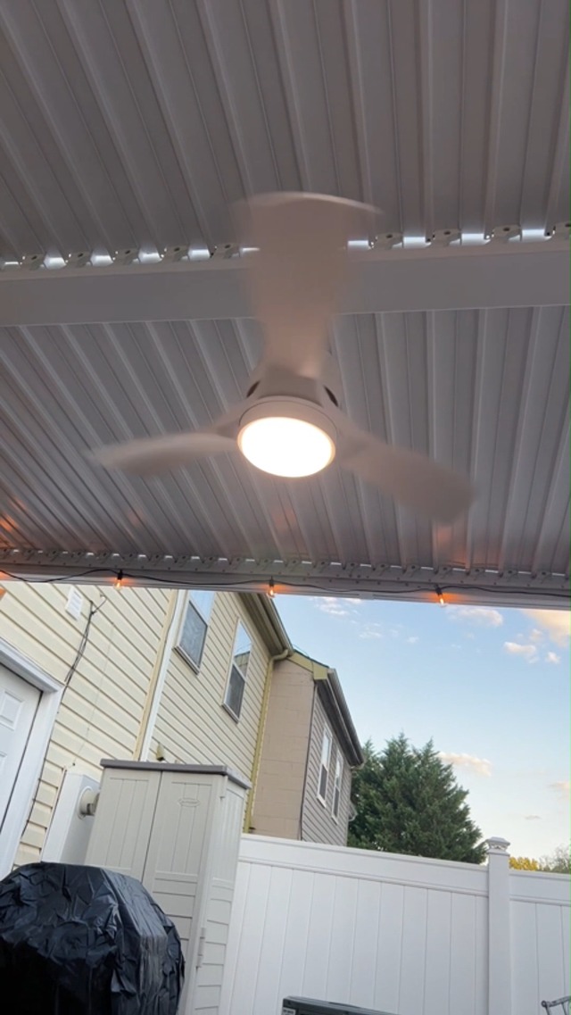 ZIMOFLL 42 inch Gazebo Ceiling Fans Outdoor Hanging Waterproof