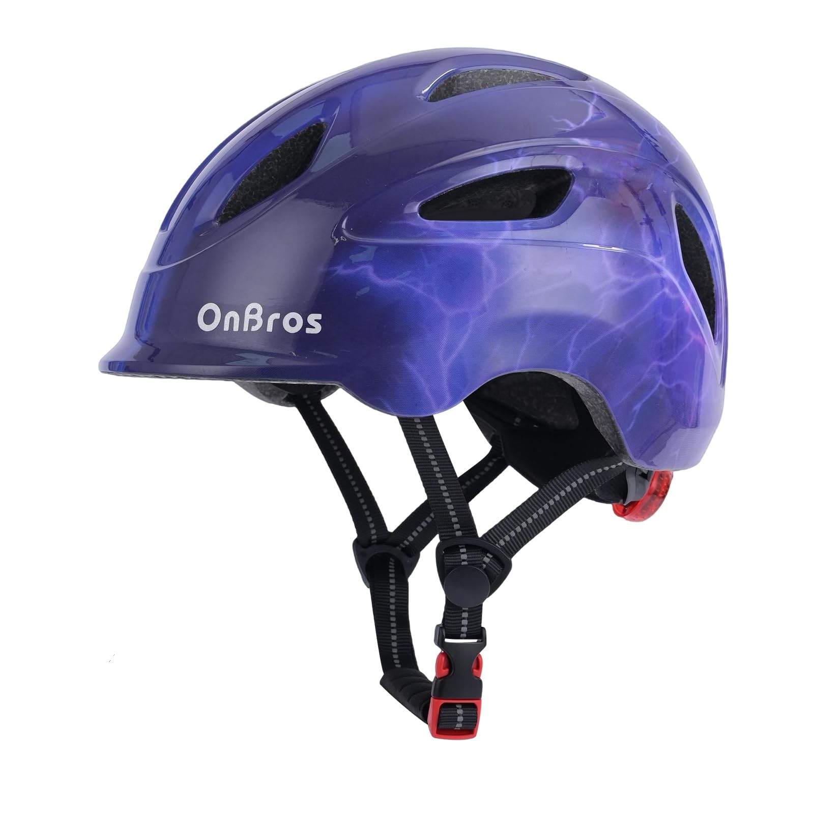 OnBros Kids Bike Helmet with LED Light for Boys Girls 3-8 Years