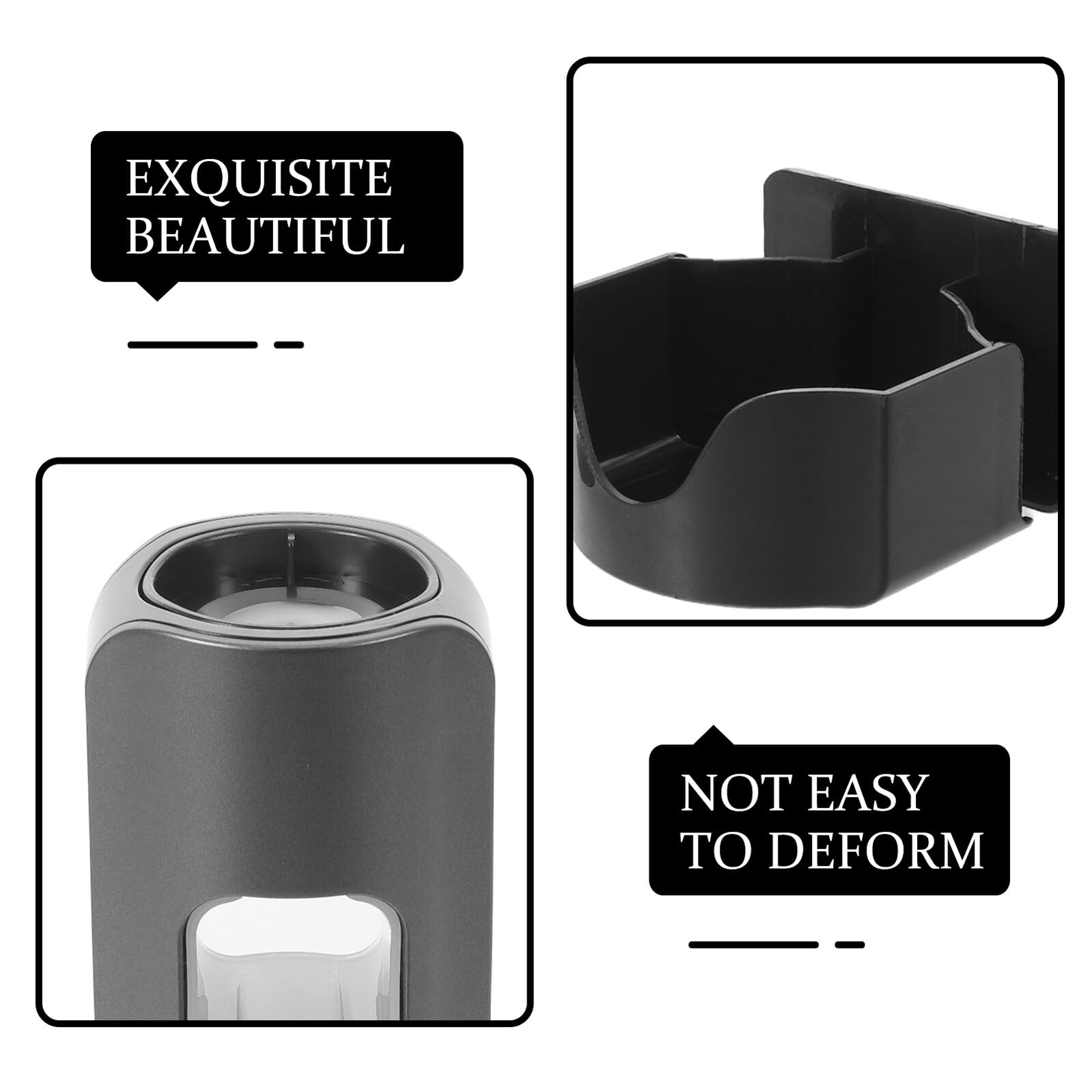 Toyvian Porta Cepillos de Dientes con Dispensador Automático de Pasta y Drenaje, Plástico, Baño