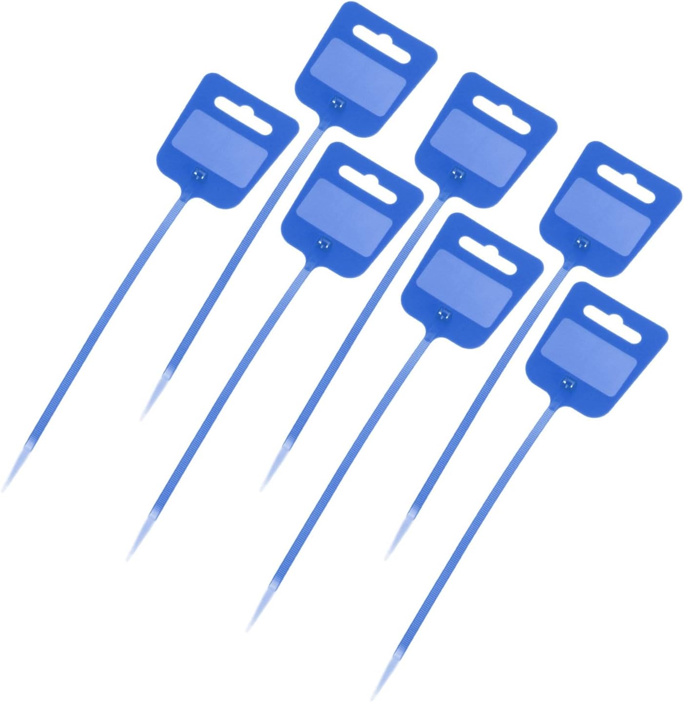 MECCANIXITY 50pcs Marker Cable Zip Ties, 10 Inch Self-Locking Nylon Labels Zip Tie Wraps, Wire Tags Ties Straps for Indoor and Outdoor, 3/16",Blue