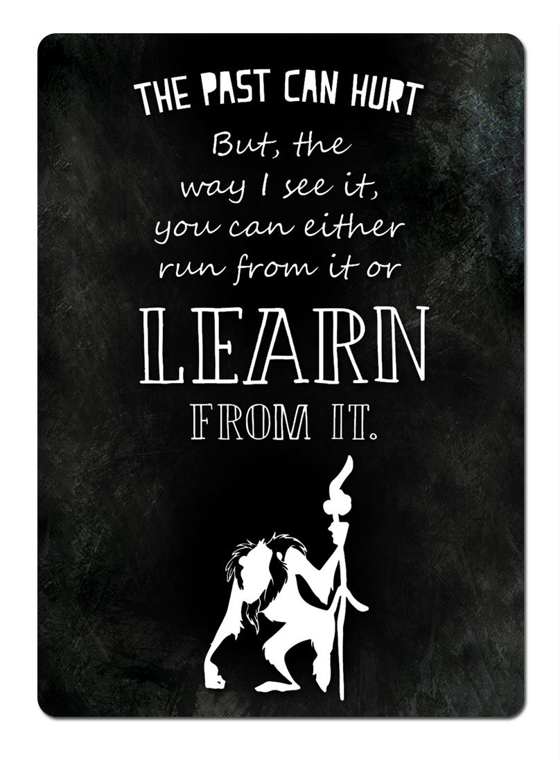 Cirrus Black Rafiki Quote - Metal Wall Sign Plaque Wall Art Inspirational. Lion King