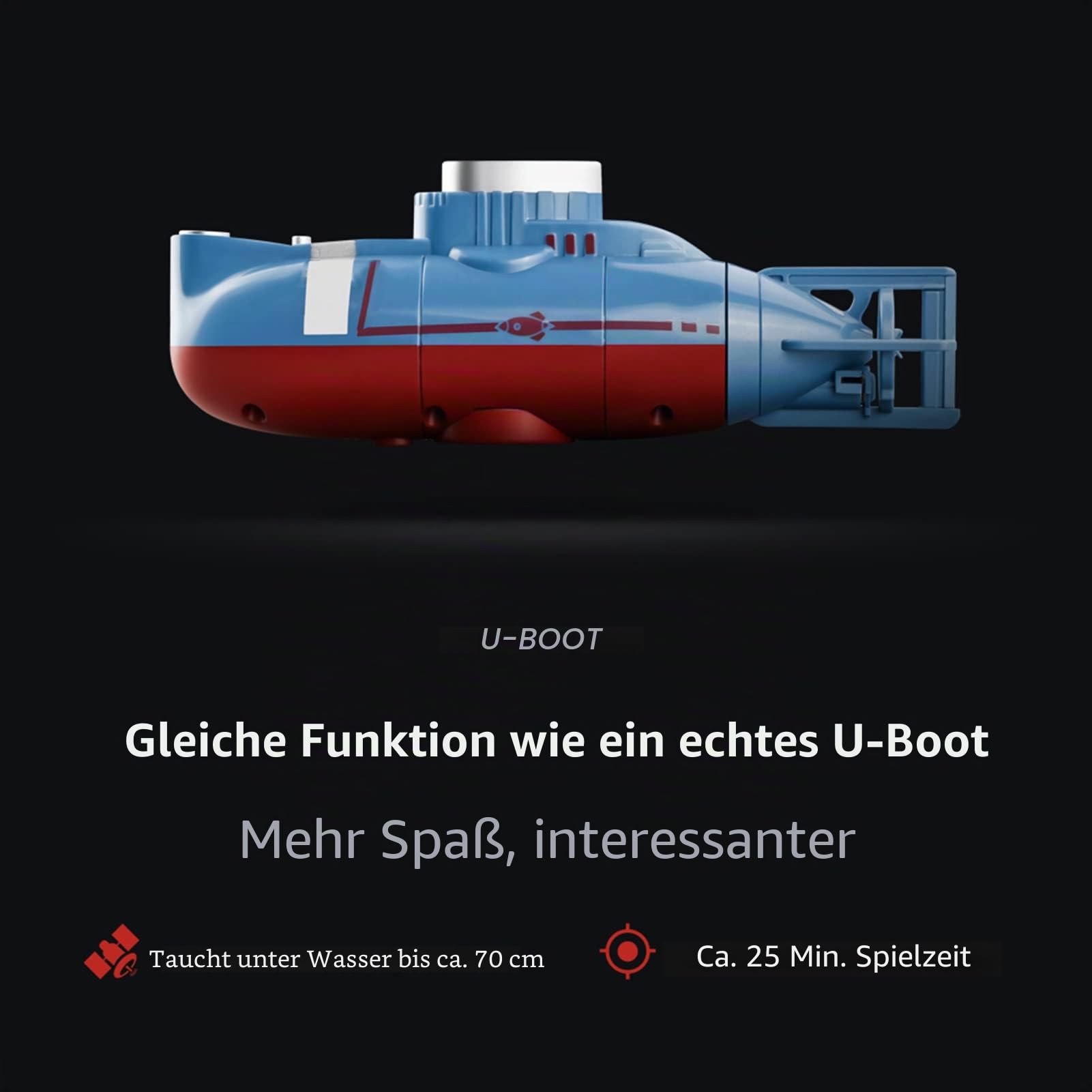 Mini U-Boot RC Boot Fernbedienung Wasserdichtes Spielzeug für Kinder
