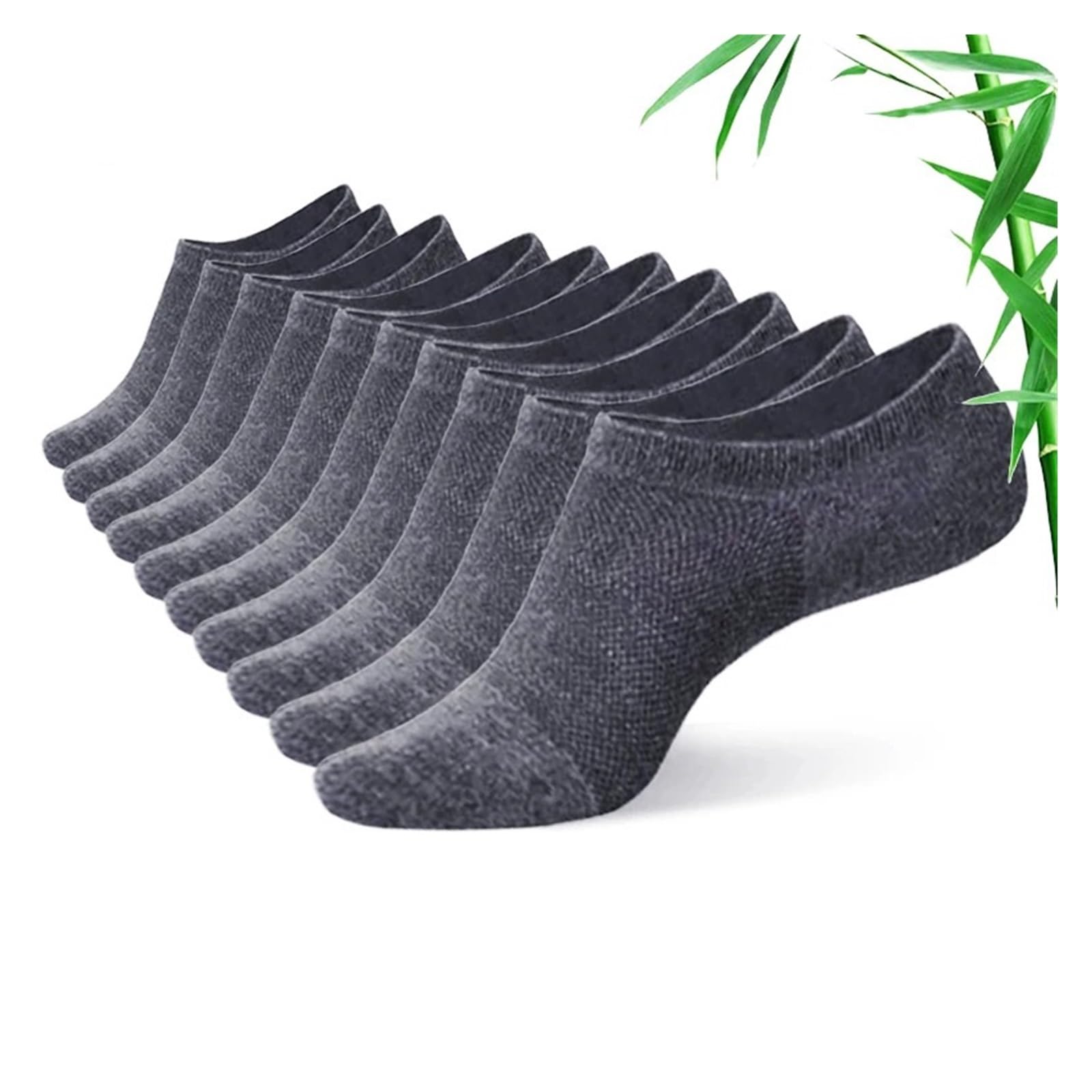 Calzini Uomo Corti 10 paia di calzini estivi da uomo in fibra, sottili e corti, tinta unita, invisibili, da uomo e da donna