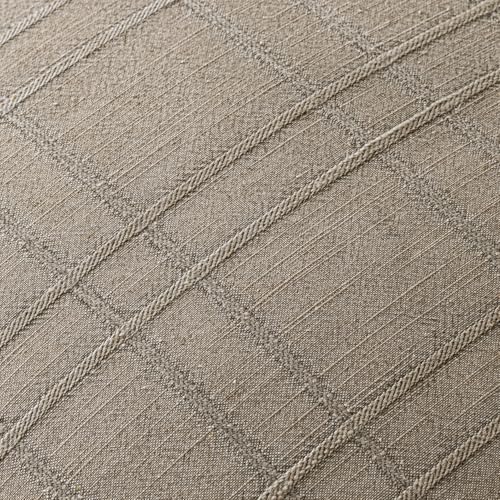 Image of MIULEE Decorative Linen Check Throw Pillow Covers Neutral Farmhouse Vintage Pillow Covers 20x20 Set of 2 Boho Modern Winter Home Decor for Sofa Couch Bedroom Cushion Tan Taupe