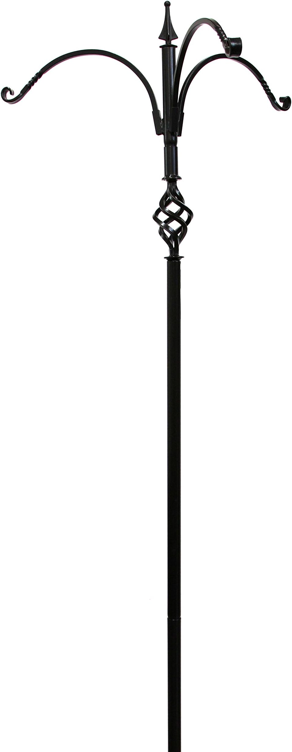 ErvaSuper Tall Decorative Trio Hanger - Sturdy Poll for Hanging Feeders & Plants - Made in The USA