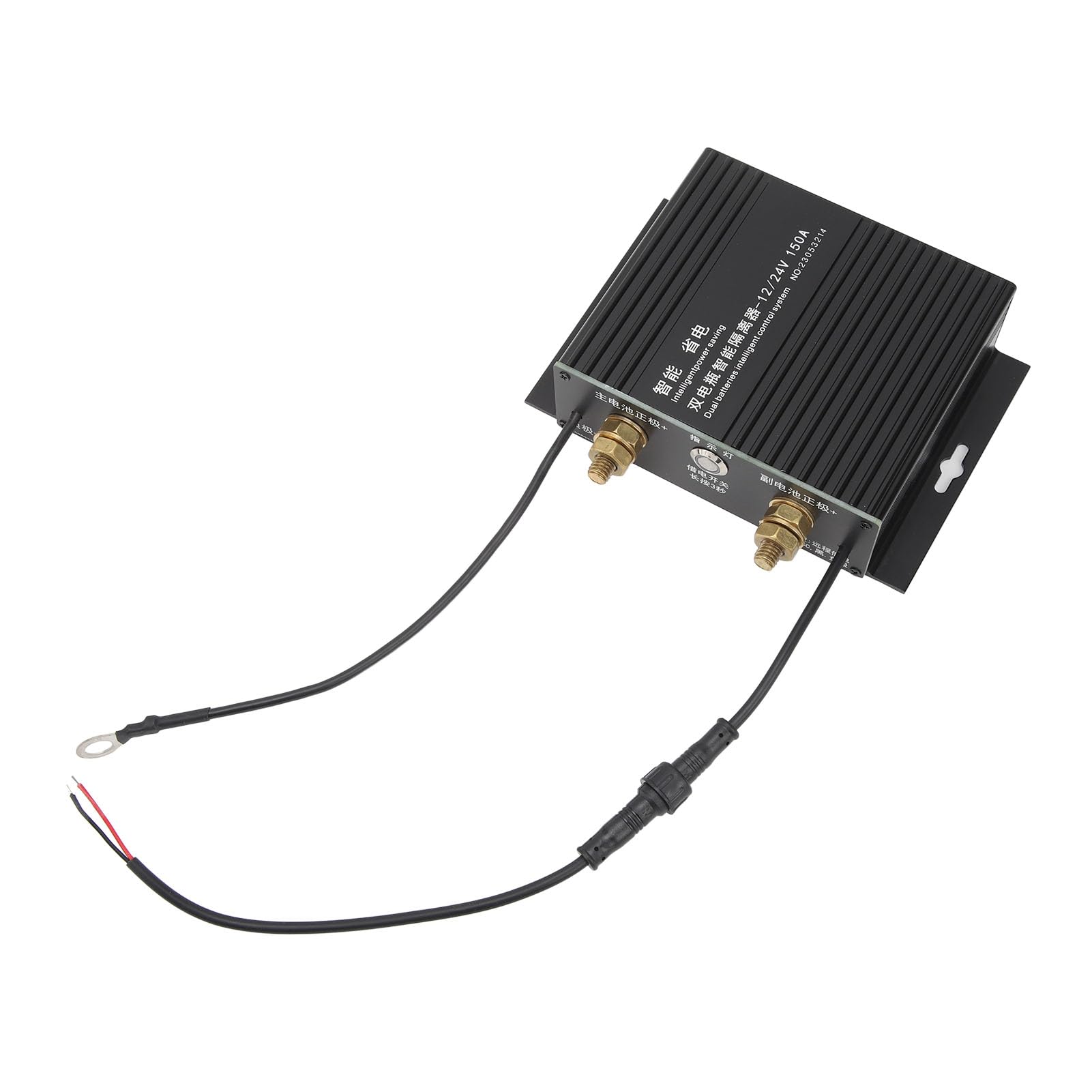Aislador de BateríA Dual Relé Sensible Al Voltaje Relé de Detección Voltaje Controlado por 150 A 12 V 24 V Indicador LED Carga Bidireccional con Carga
