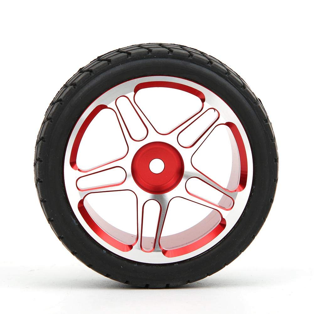 4 pezzi di mozzi ruota in lega di alluminio CNC nero per RC 1/10