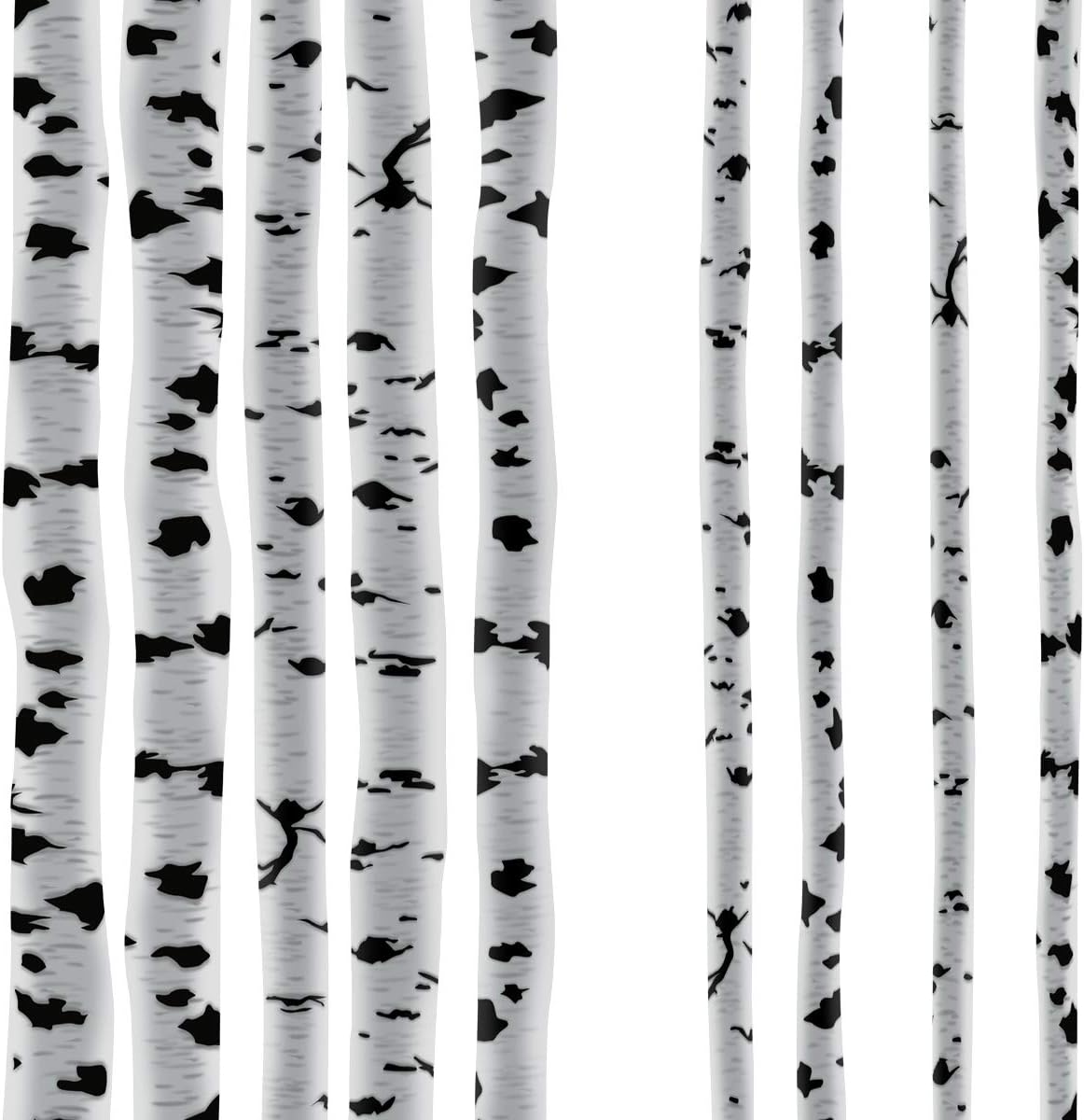 VWAQ Birch Trees Wall Decals - Forest Stickers Peel and Stick Removable and Reusable 9 Large PCS - HOL27