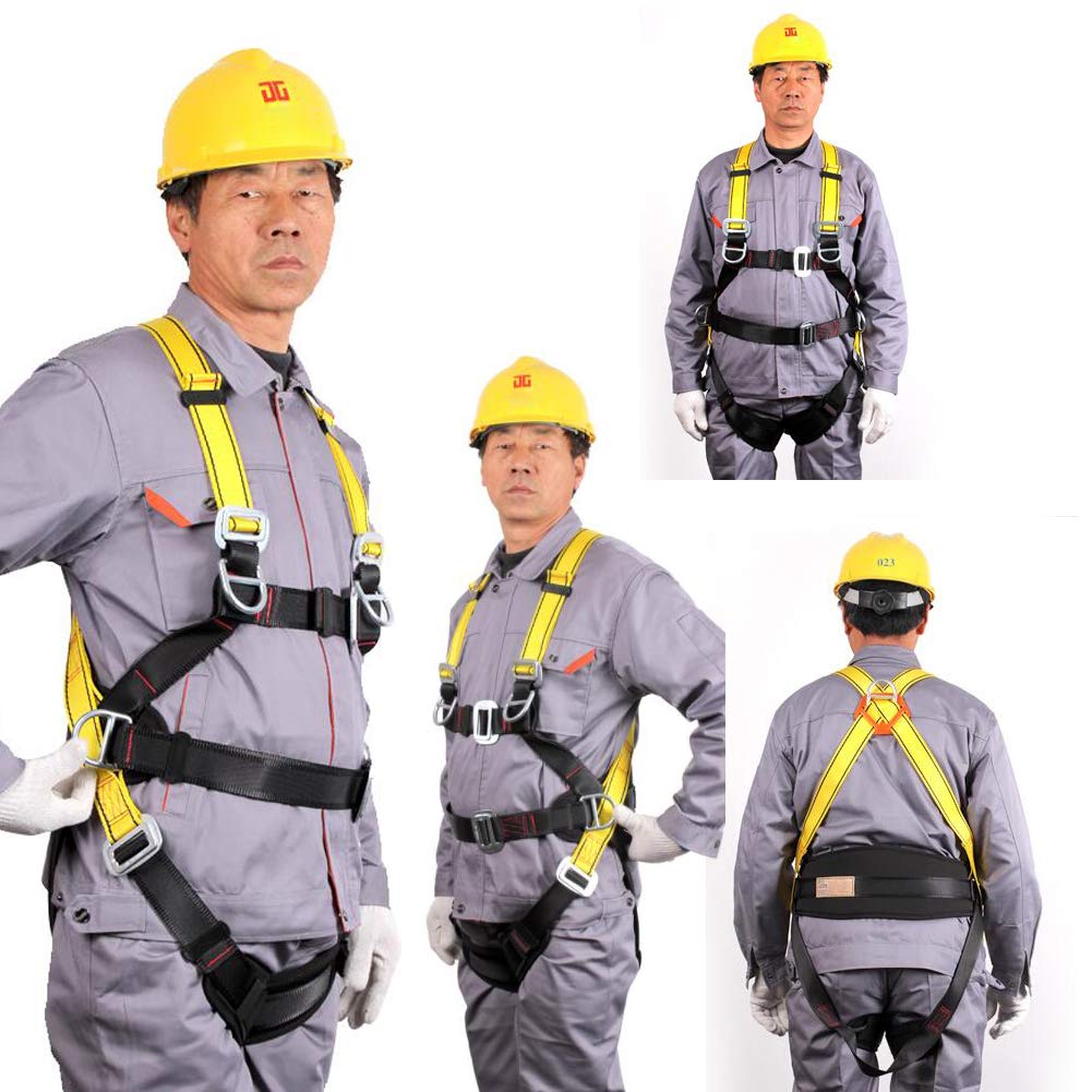 Imbracatura Anticaduta, Imbracatura di Sicurezza Cinque Punti Protezione Anticaduta, Anticaduta Imbrago Arrampicata, Elettricista, Pennello da Parete, All'Aperto, Costruzione