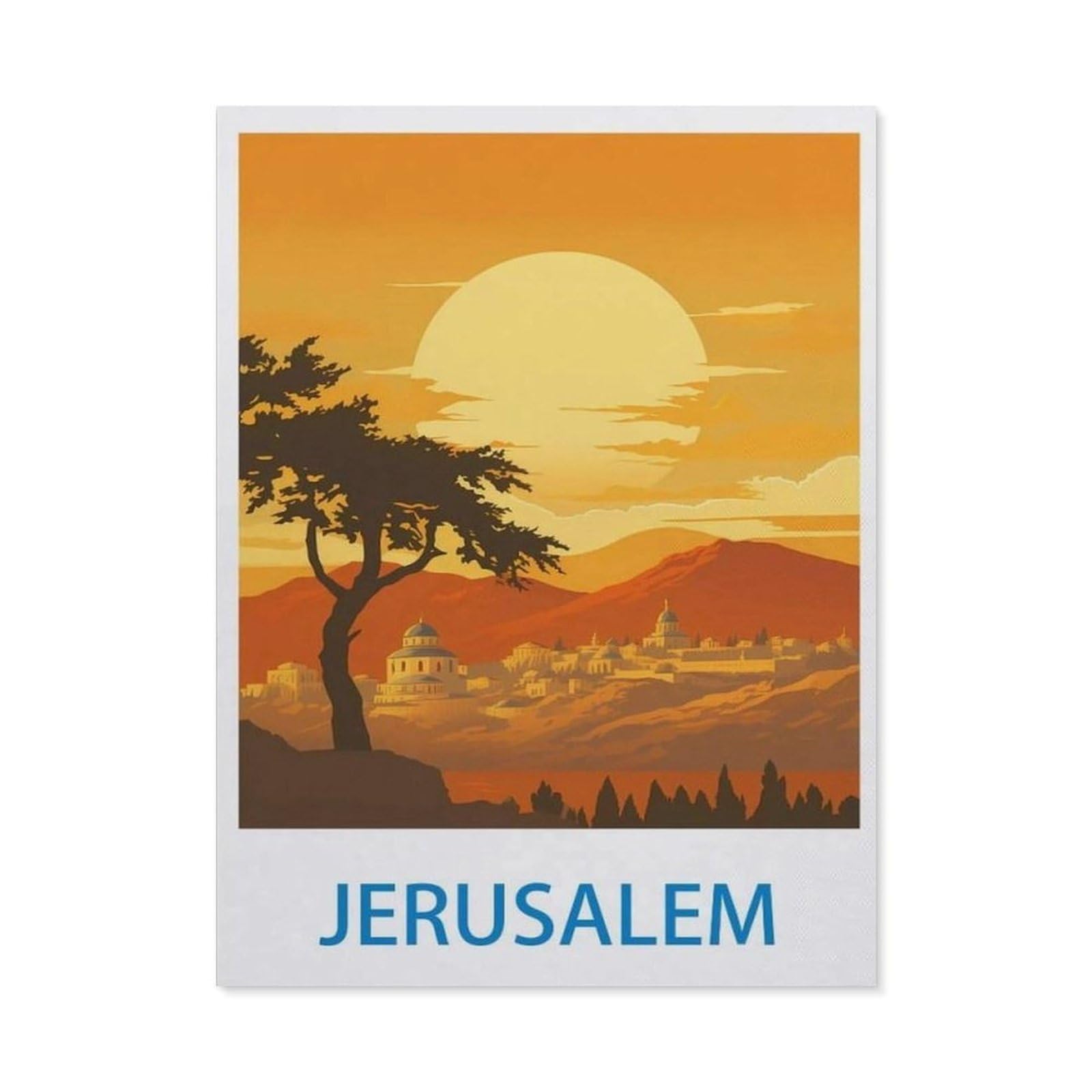 BEAYODKP Full Diamond 5D DIY Diamond Painting，Jerusalem（50x60cm）