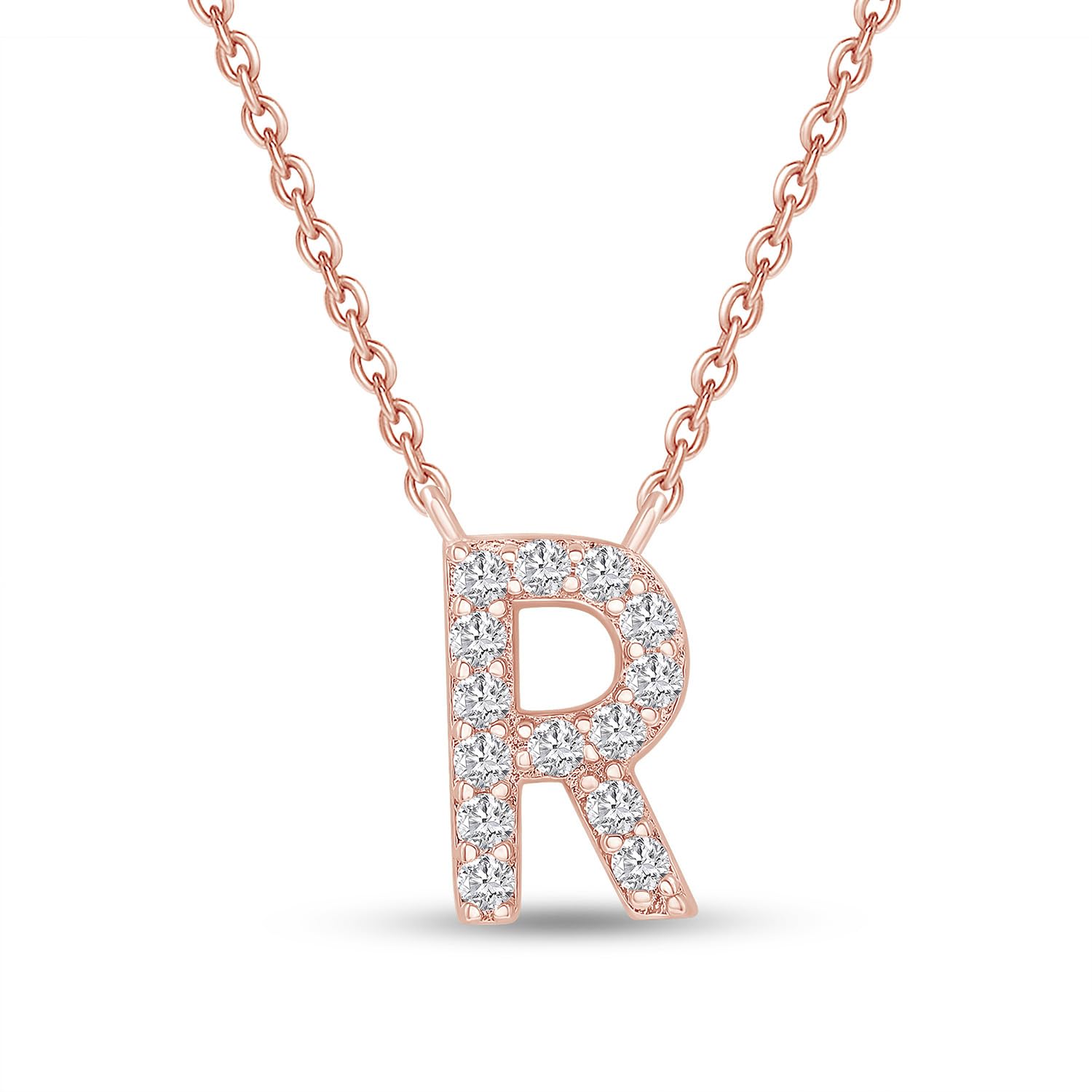 18K Gold Plated Initial Necklace | Moissanite Diamond Alphabet Necklace | Dainty Necklaces for Her | Letter A-Z Pendant Necklace |18" + 2" Adjustable Chain