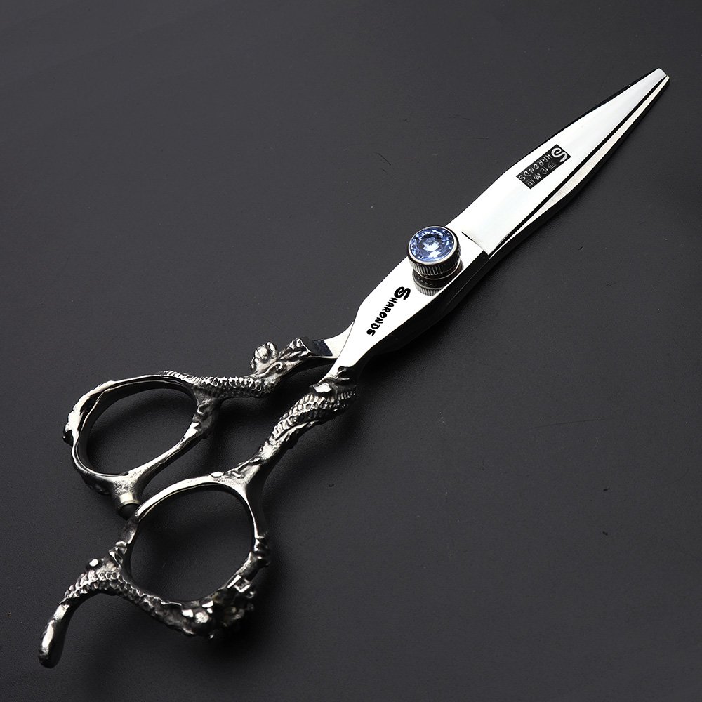 Japan 6inch Hair Profession Stylist Scissors Hair Salon Studio Professional Modeling Tools Cutting+Fish Bone thinning Scissors (2pcs) - Image 4