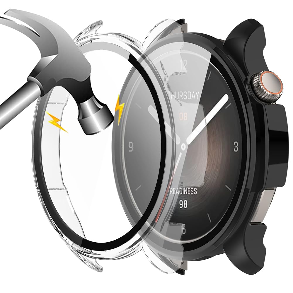 Cover Amazfit Balance 2 Custodia Rigida Con Vetro Temperato Per Amazfit